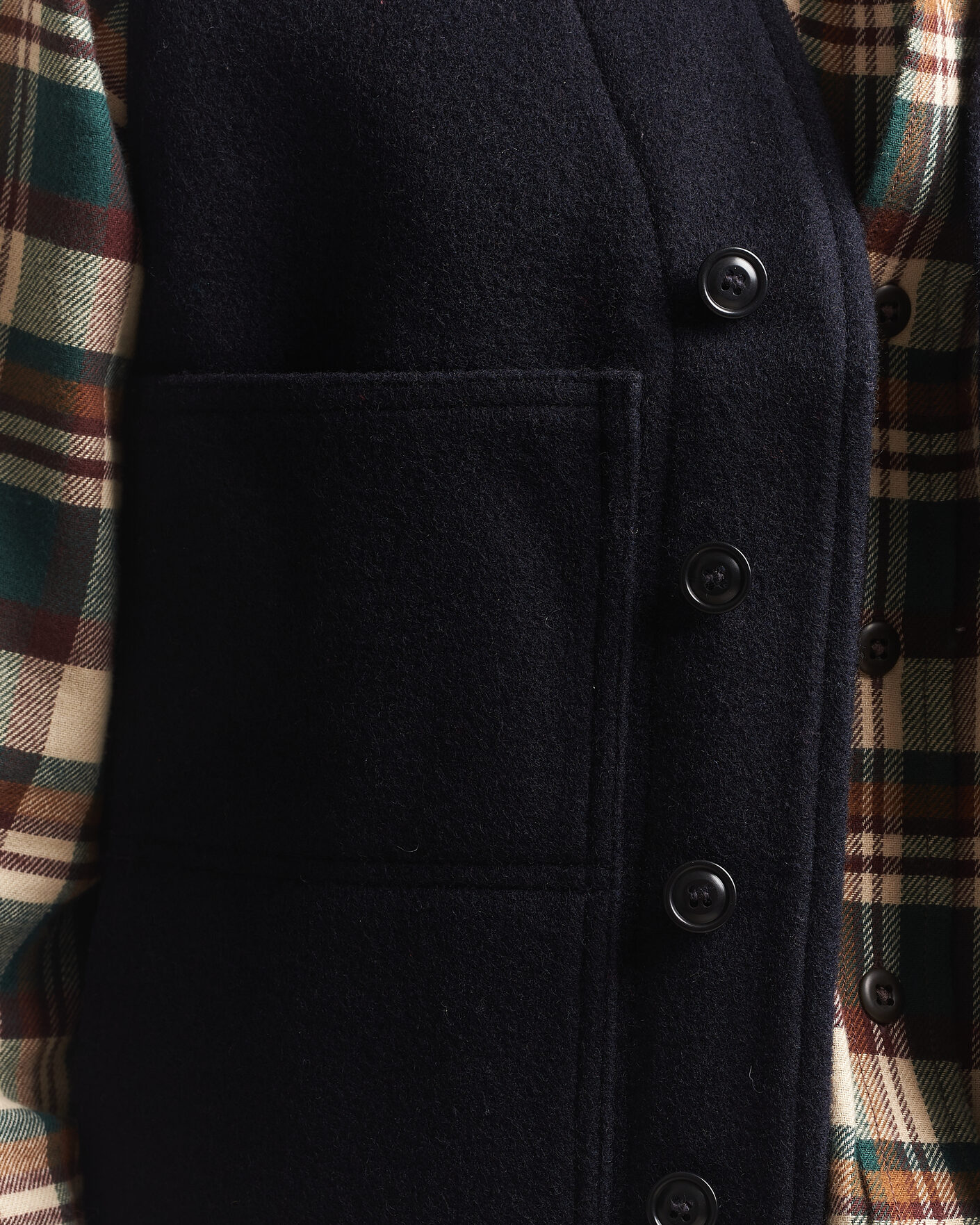 Herre | Veste | Filson | Mackinaw Wool Vest Navy