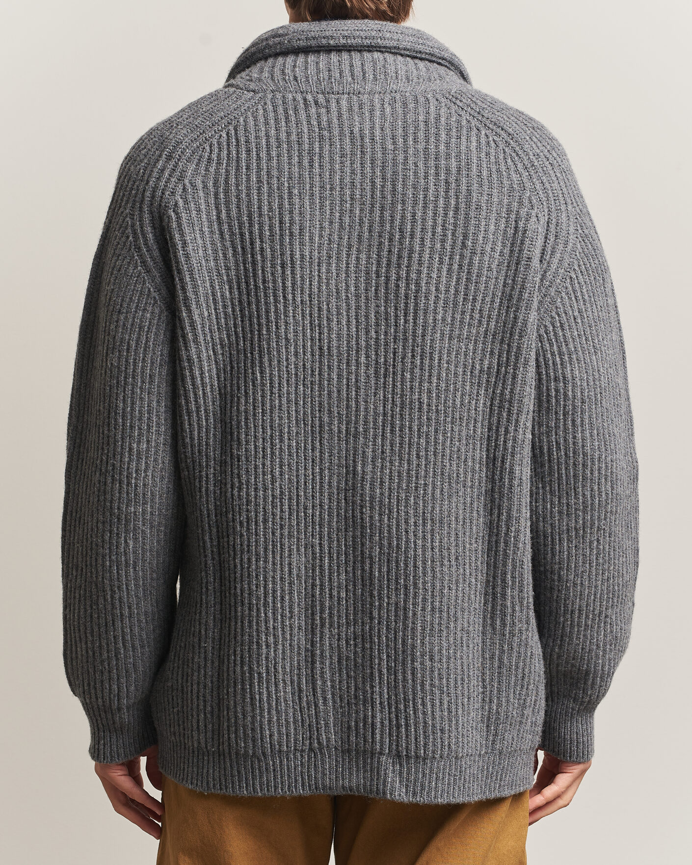 Herre | Trøjer | Filson | Bristol Cardigan Sweater Medium Grey Melange