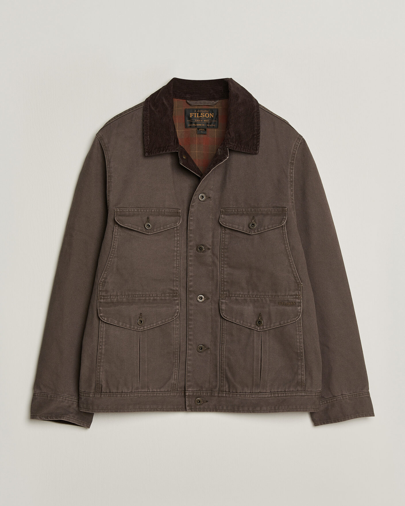 Herre | Jakker | Filson | Rustic Canvas Journeyman Canvas Jacket Bark