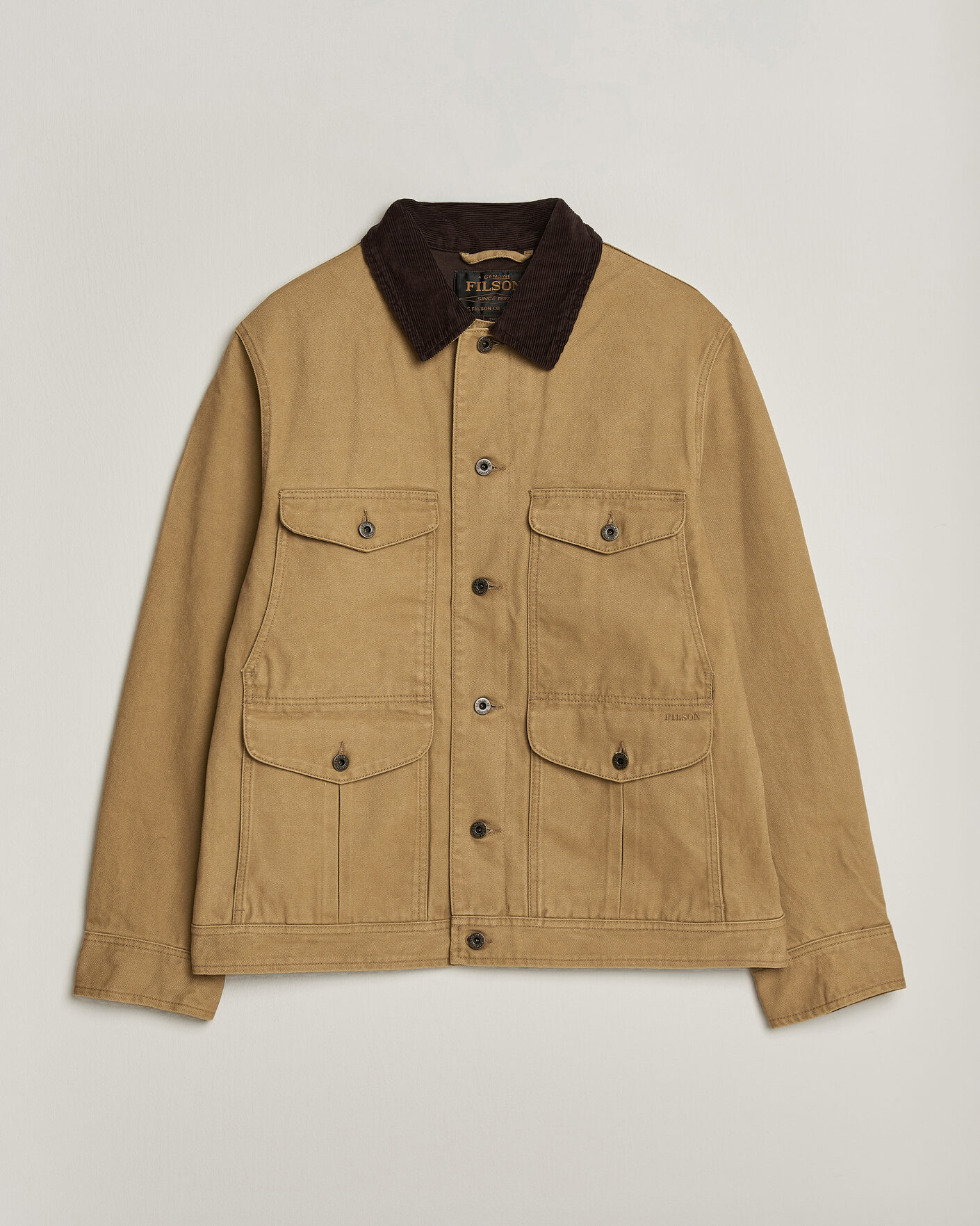 Herre | Jakker | Filson | Rustic Canvas Journeyman Canvas Jacket Antique Bronze