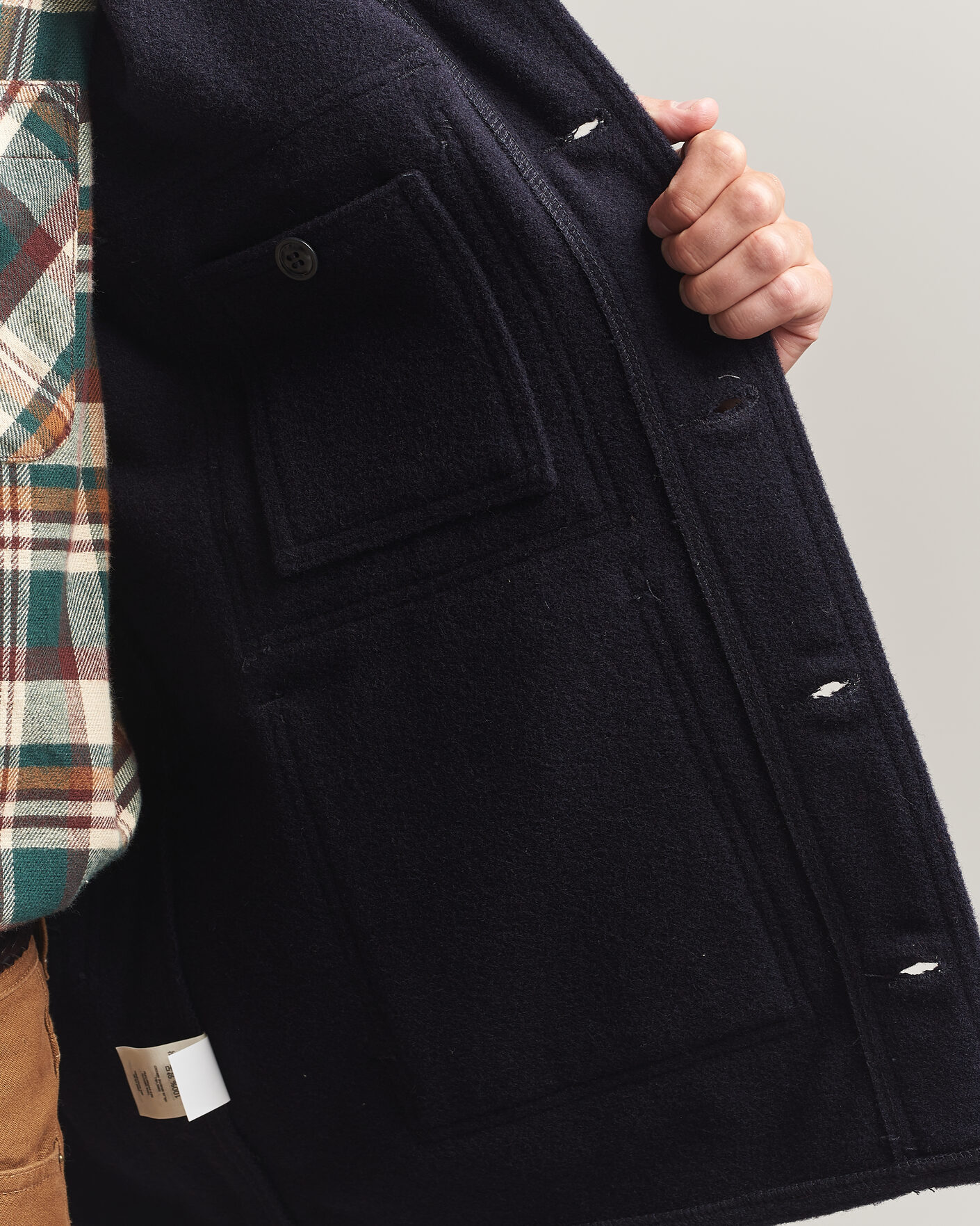 Herre | Jakker | Filson | Mackinaw Wool Cruiser Dark Navy