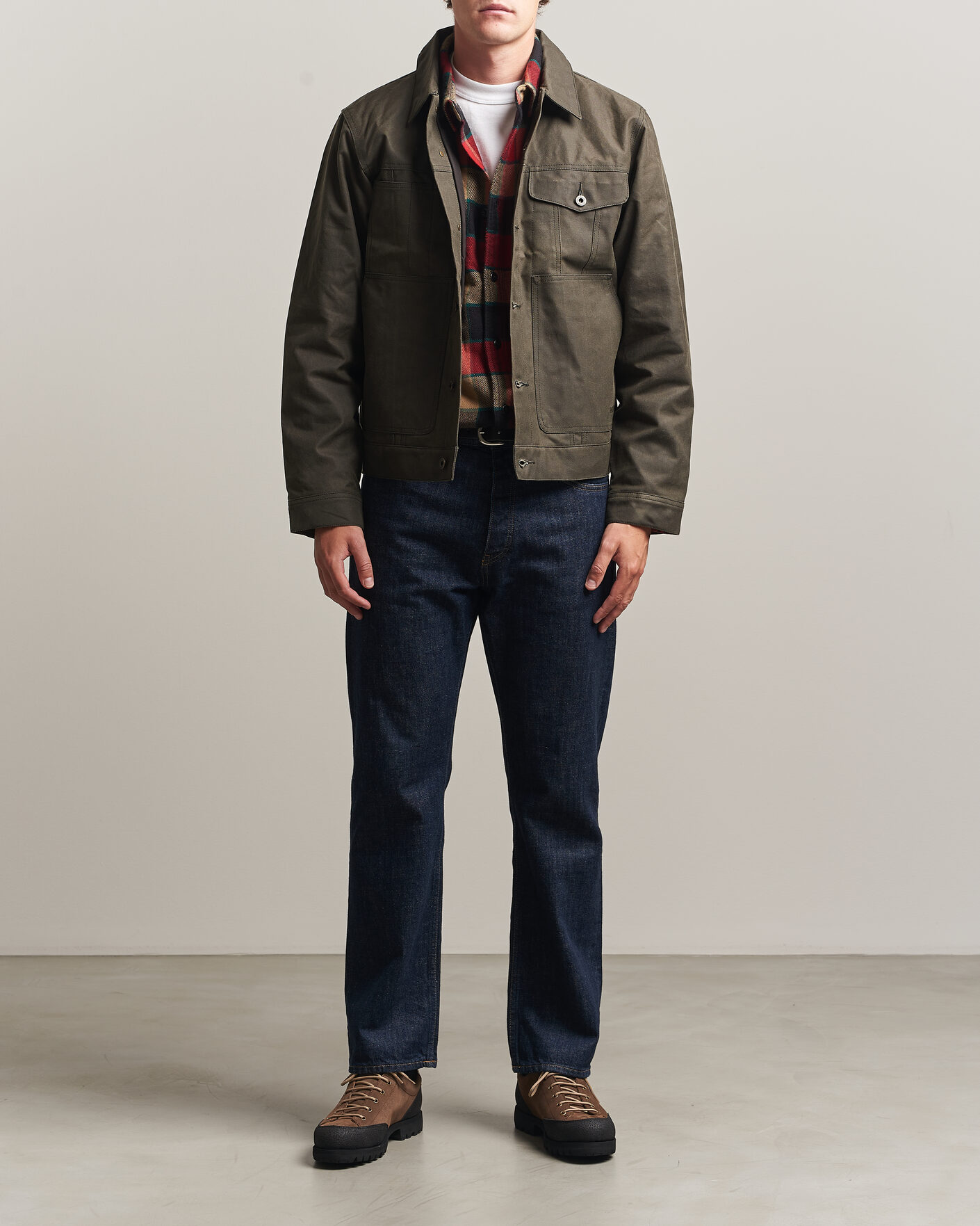 Herre | Jakker | Filson | Short Lined Tin Cloth Cruiser Beluga