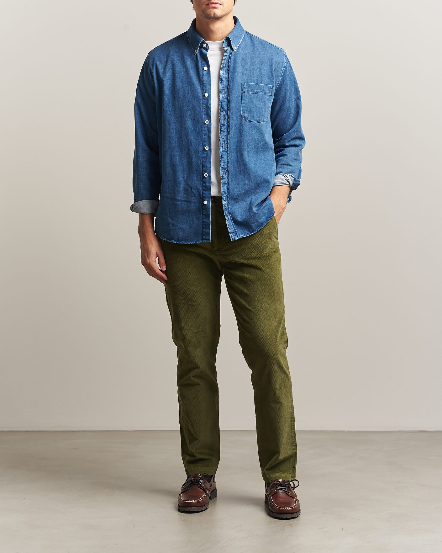 Herre | Bukser | Dockers | Cotton Slim Chino Winter Moss