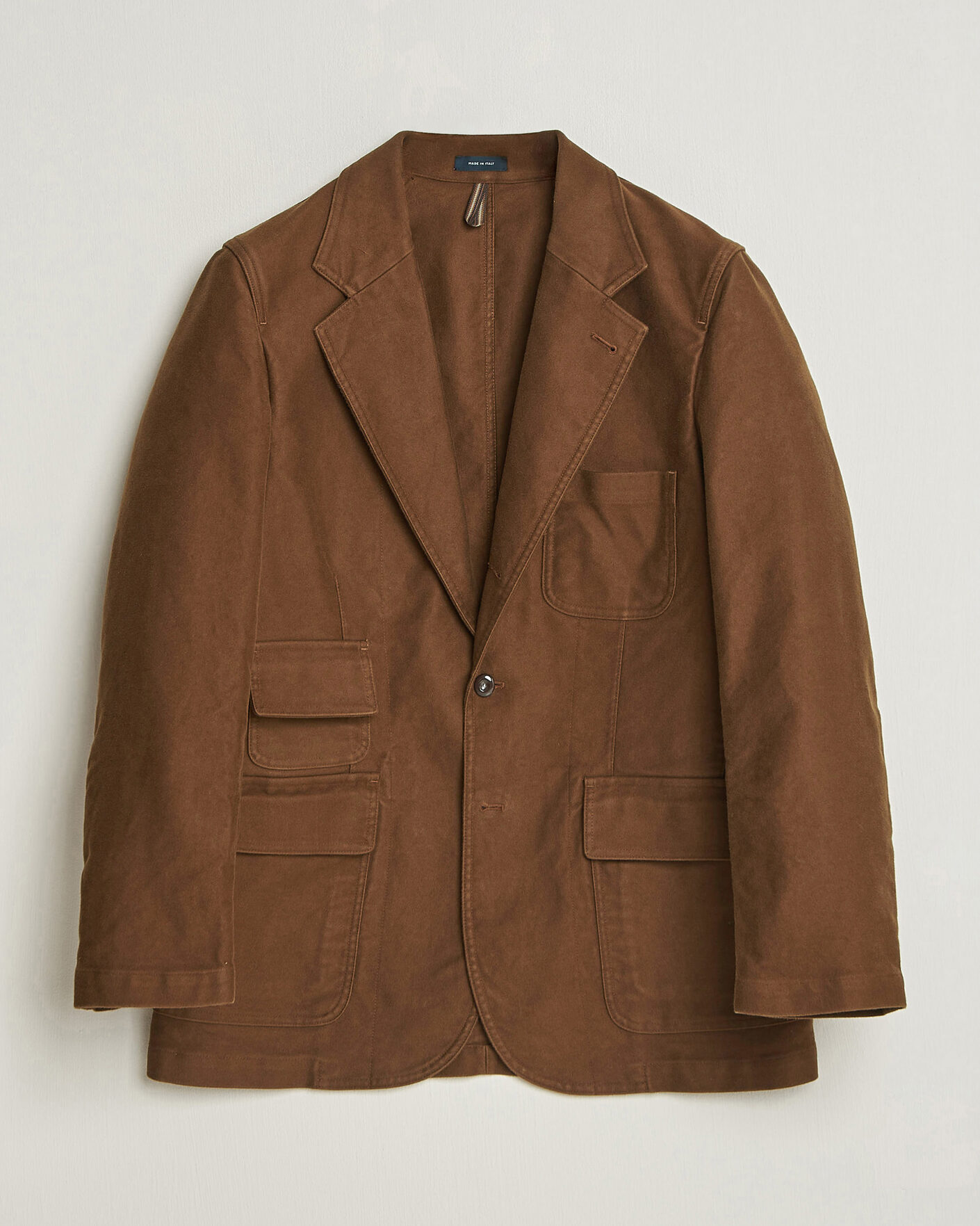 Herre | Blazere & jakker | Drake's | MKIV Japanese Moleskin Games Blazer Brown