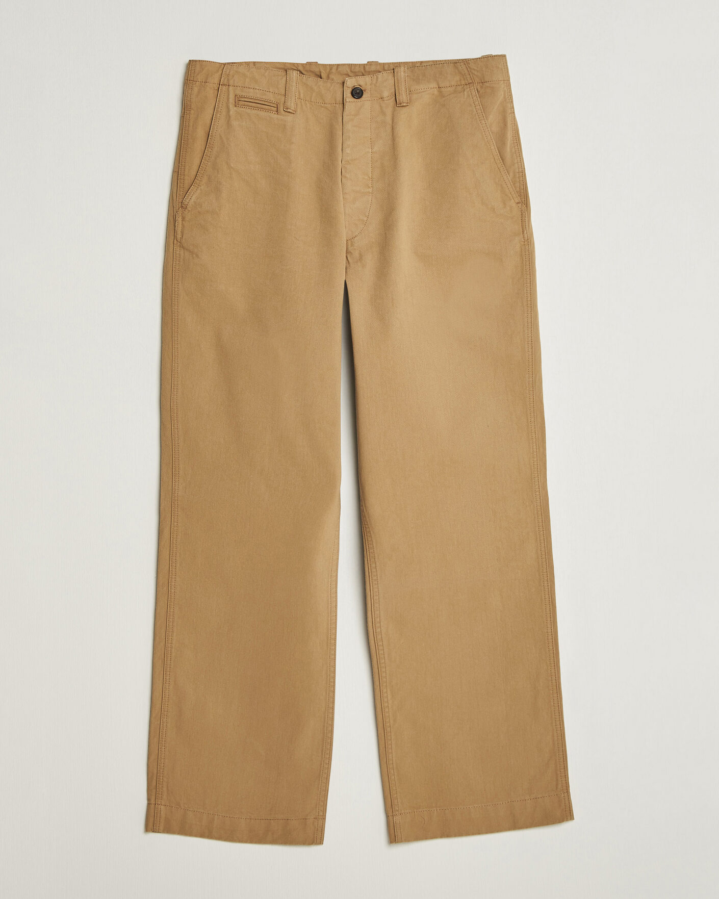Herre | Bukser | Drake's | Twill Officer Chino Beige