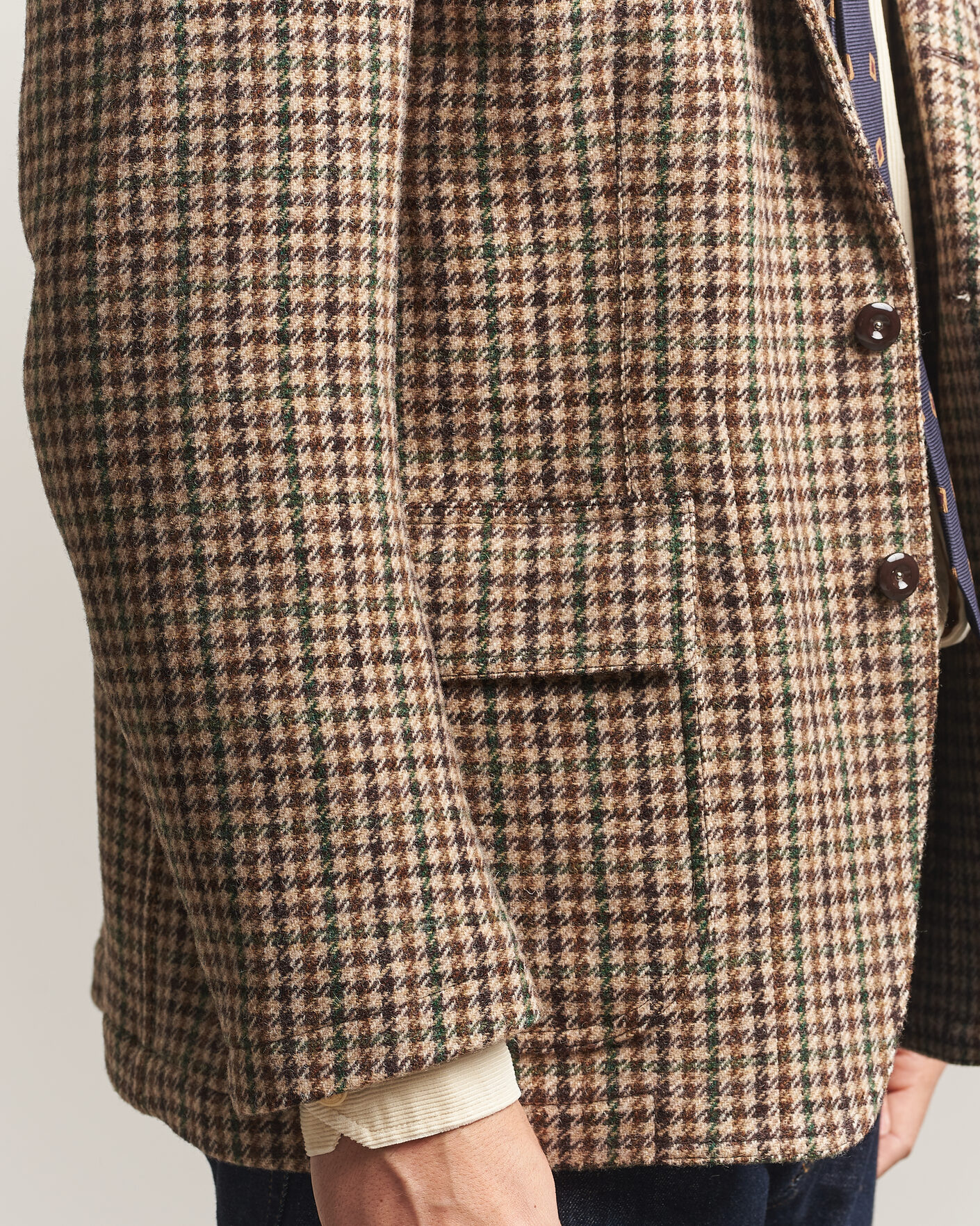 Herre | Blazere & jakker | Drake's | MKVII Tweed Houndcheck Games Blazer Brown