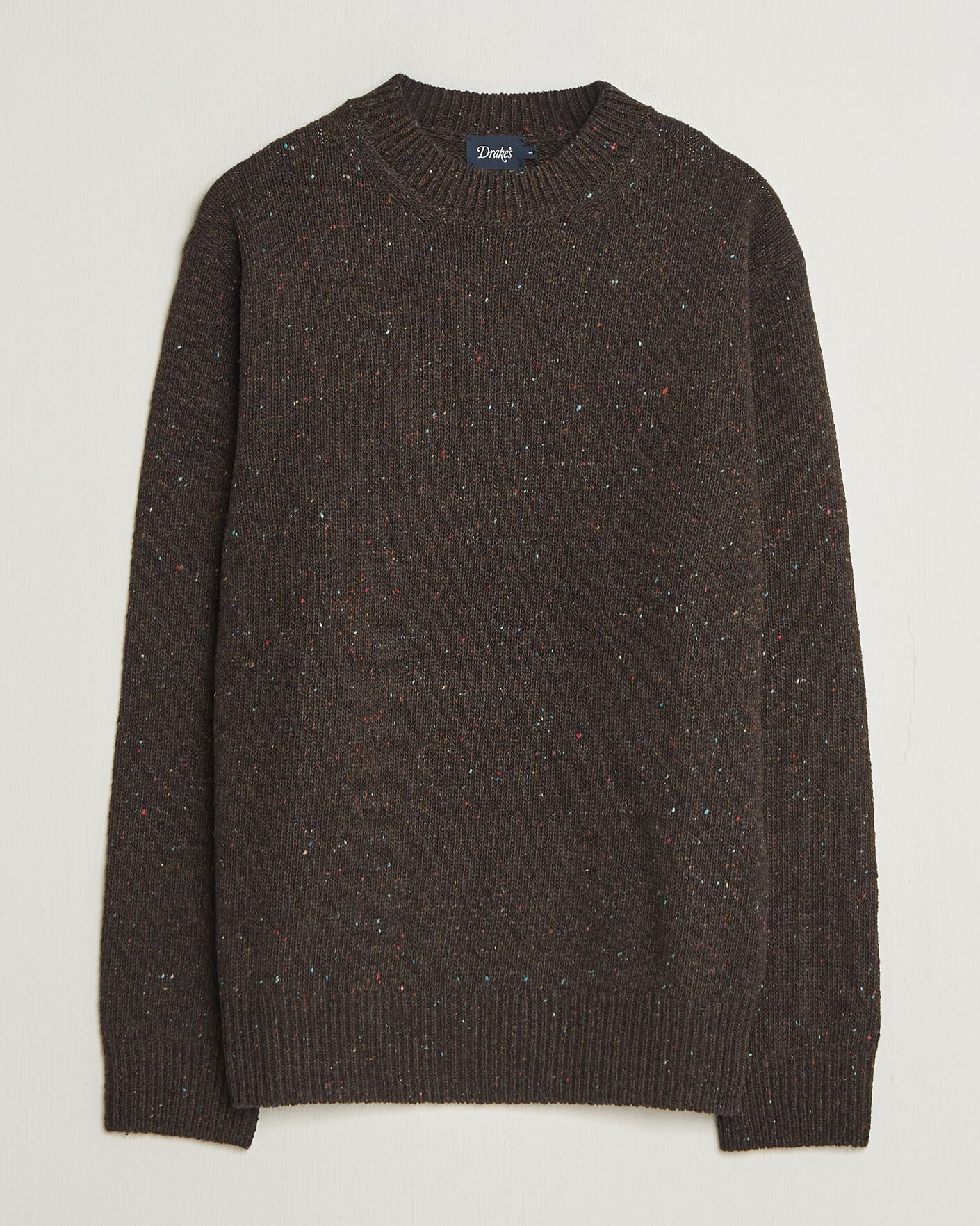 Herre | Trøjer | Drake's | Donegal Crewneck Brown
