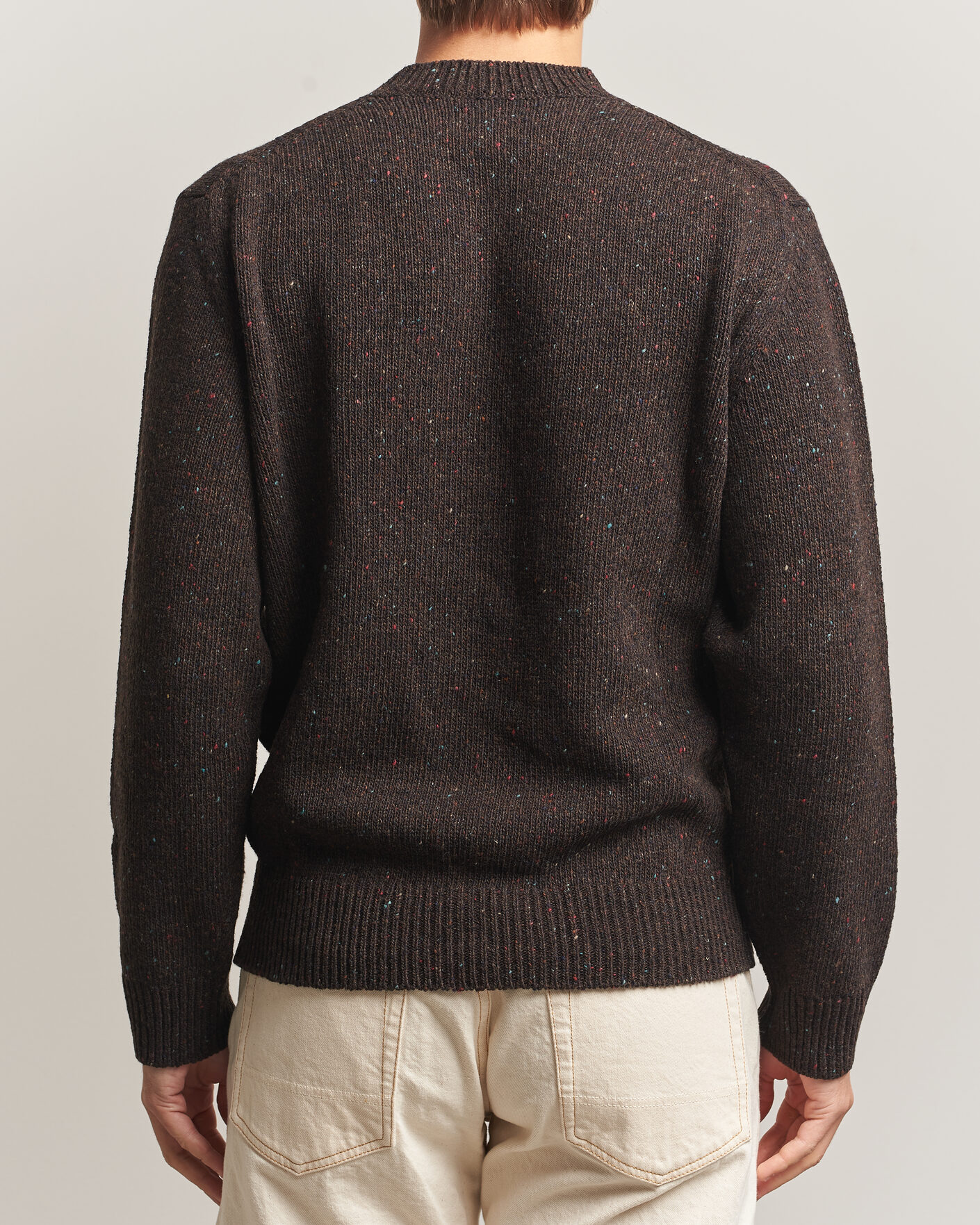 Herre | Trøjer | Drake's | Donegal Crewneck Brown