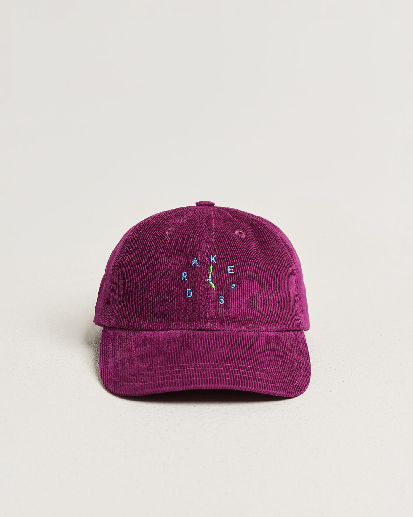 Herre | Hatte & kasketter | Drake's | Clock Twill Cord Baseball Cap Red