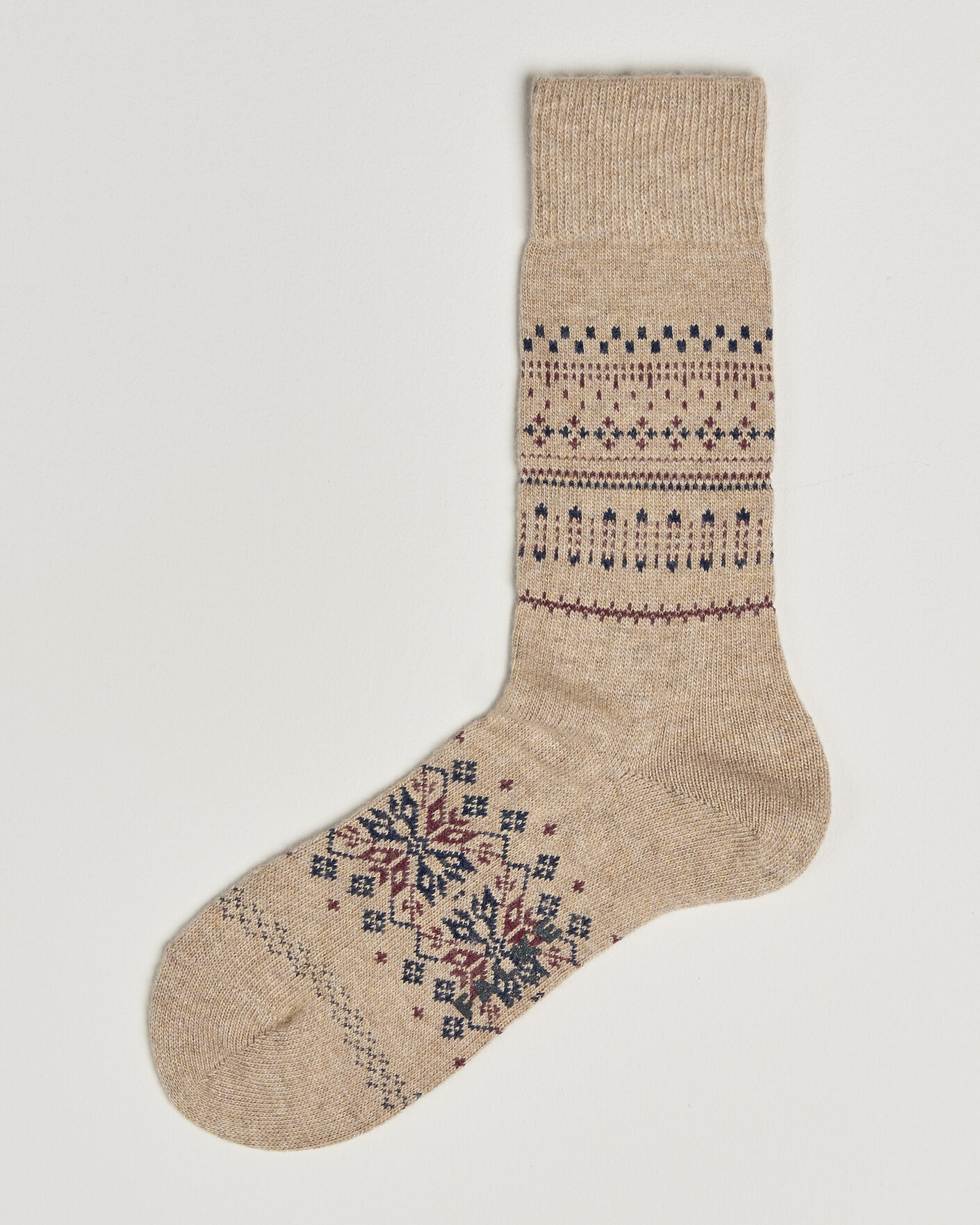 Herre | Undertøj | Falke | Sky Limit Fairisle Socks Beige Melange