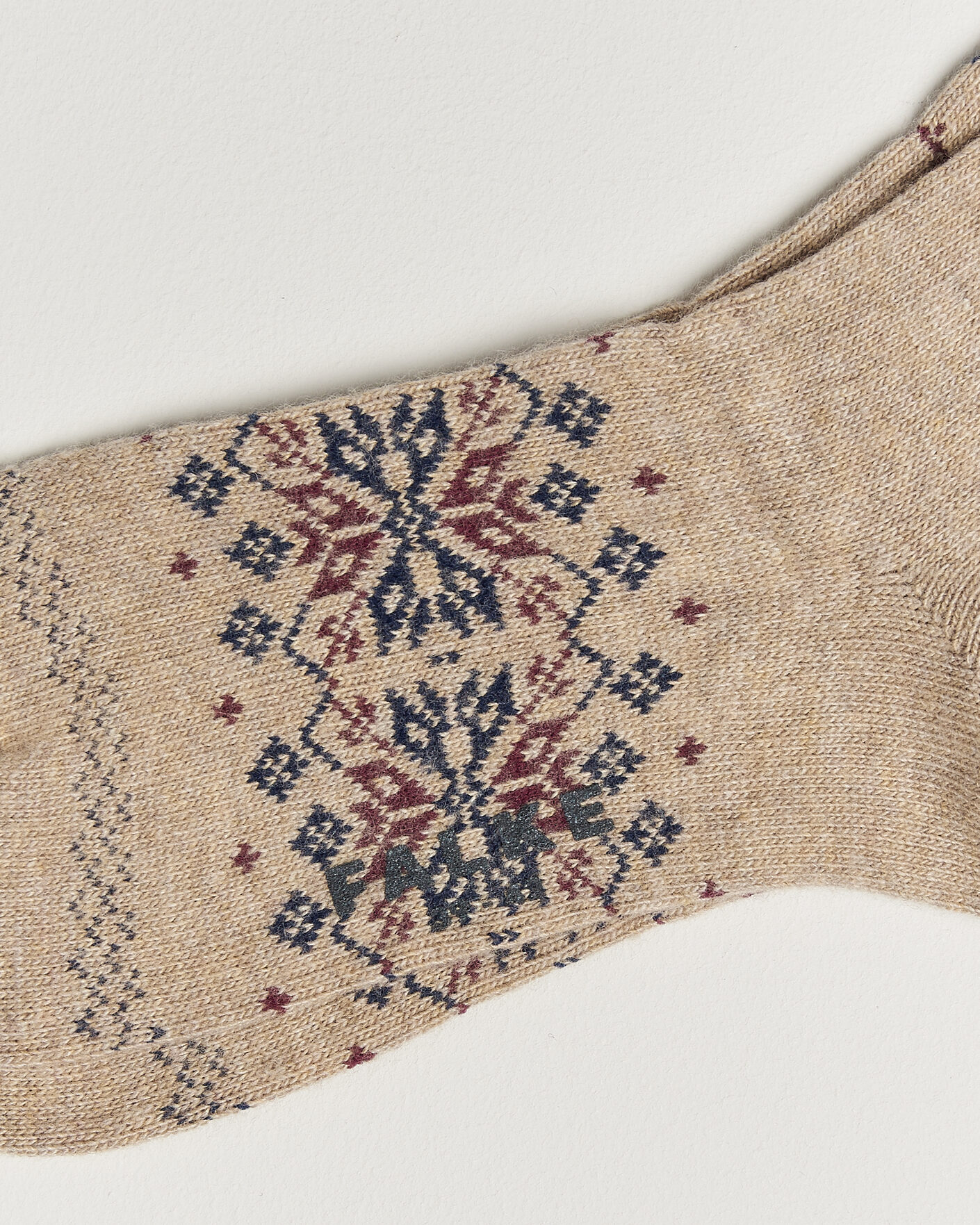 Herre | Undertøj | Falke | Sky Limit Fairisle Socks Beige Melange