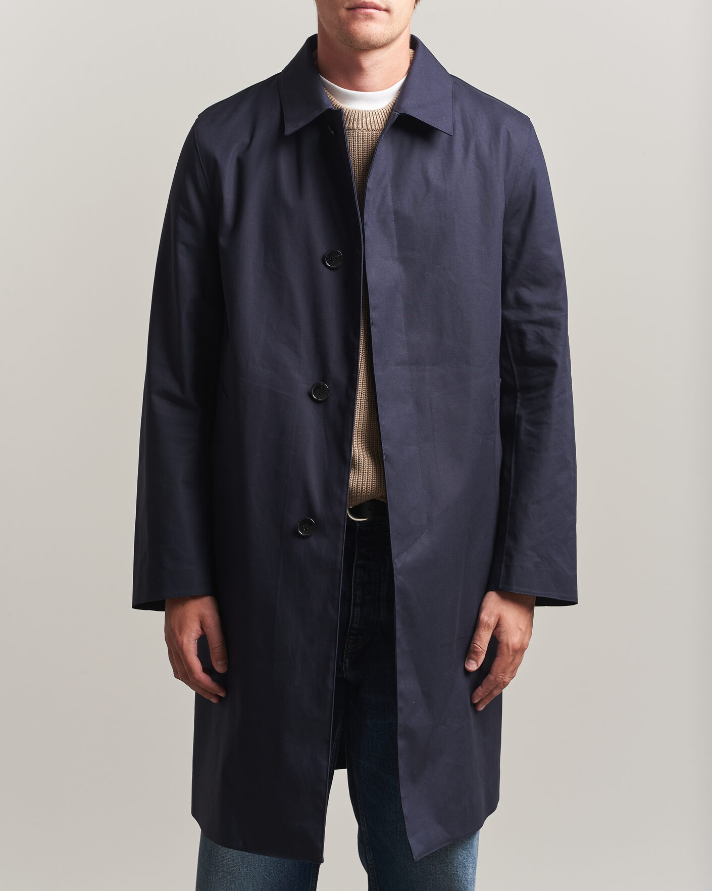 Herre | Jakker | Mackintosh | Dunkeld Car Coat Navy