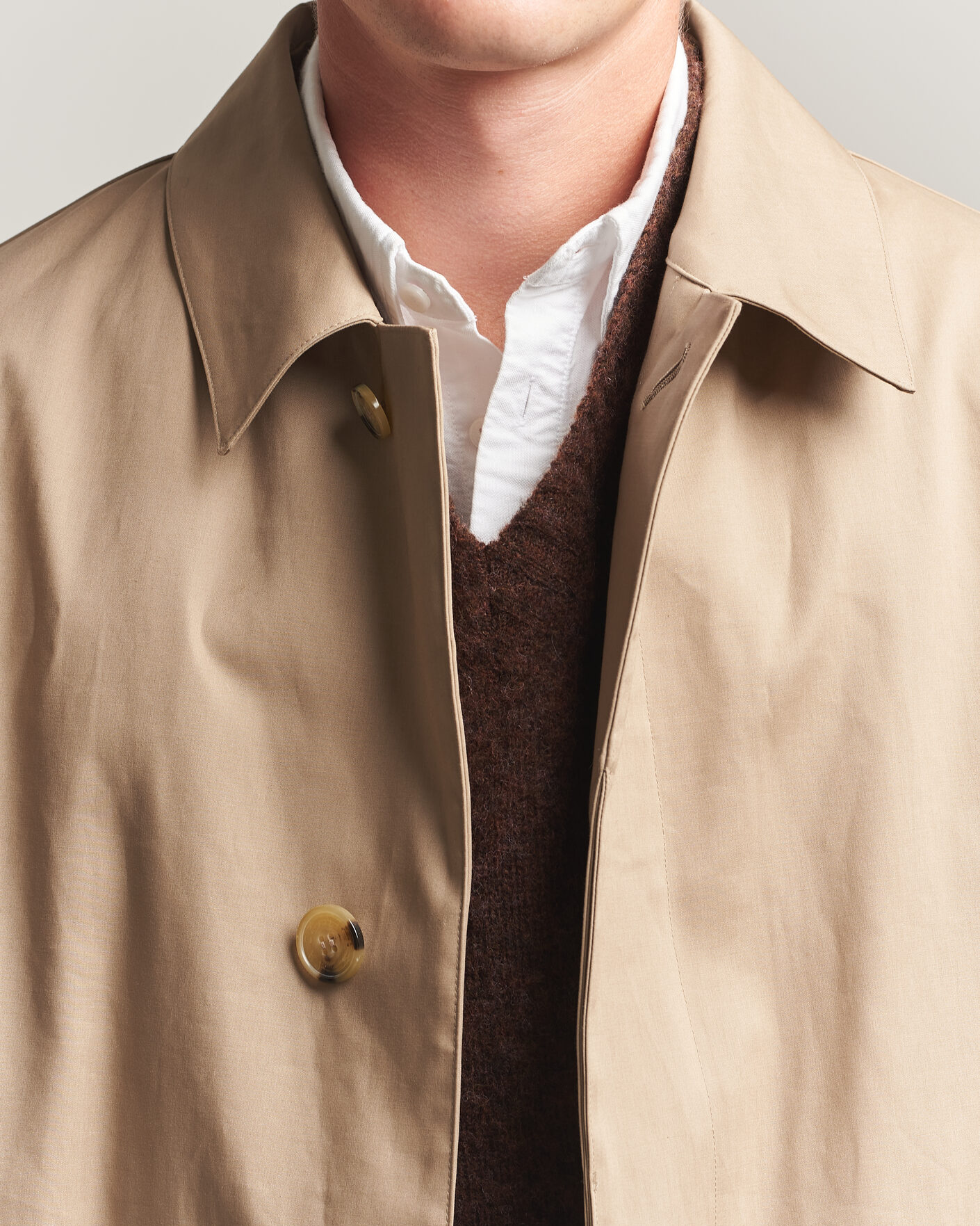 Herre | Jakker | Mackintosh | Dunkeld Car Coat Fawn