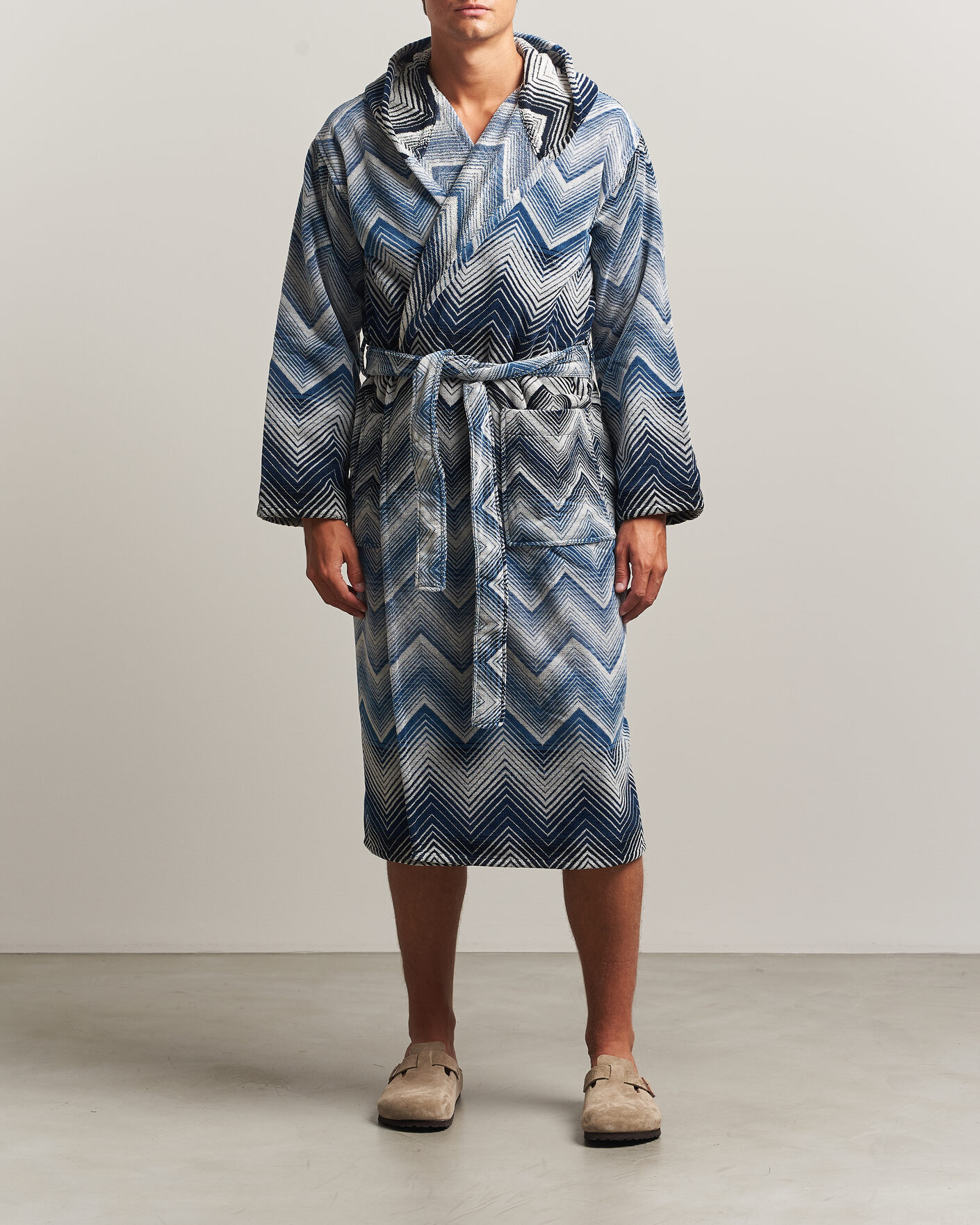 Herre | Pyjamas & Morgenkåber | Missoni Home | Marea Hooded Bathrobe Multi Blue