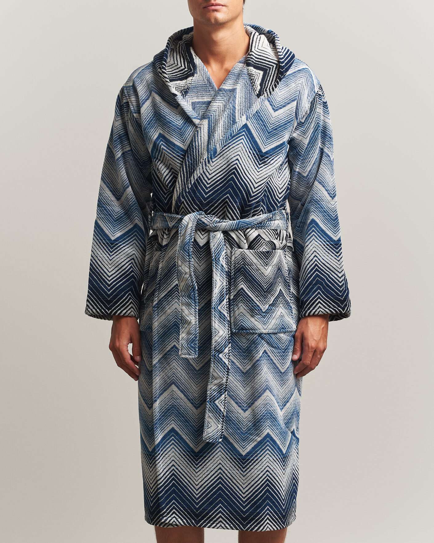 Herre | Pyjamas & Morgenkåber | Missoni Home | Marea Hooded Bathrobe Multi Blue