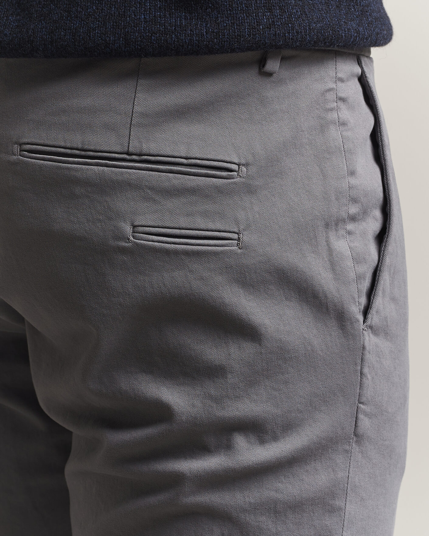 Herre | Bukser | Briglia 1949 | Slim Fit Cotton Stretch Trousers Grey