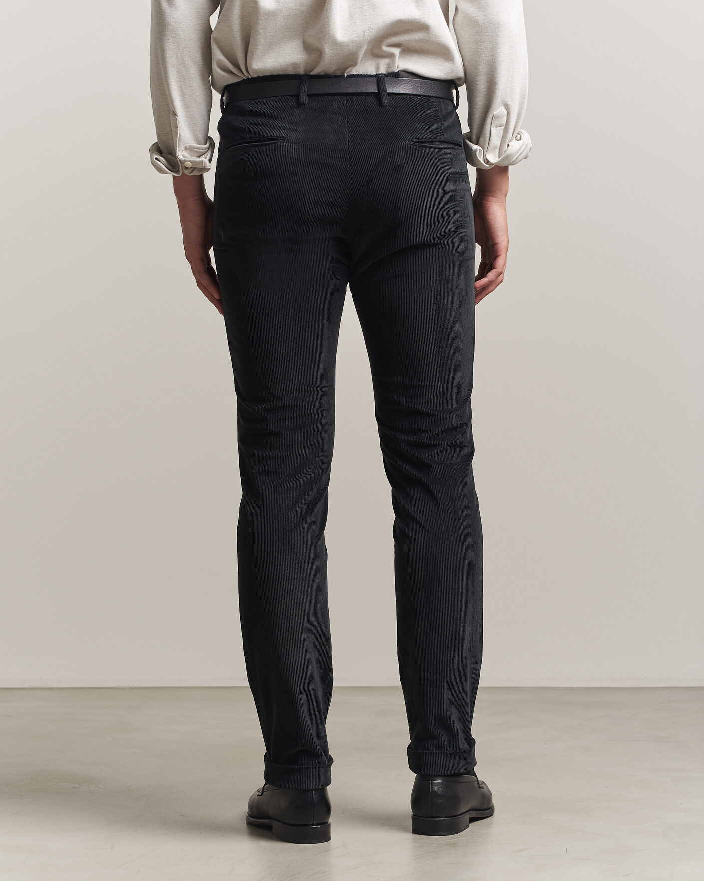 Herre | Bukser | Briglia 1949 | Slim Fit Corduroy Trousers Black