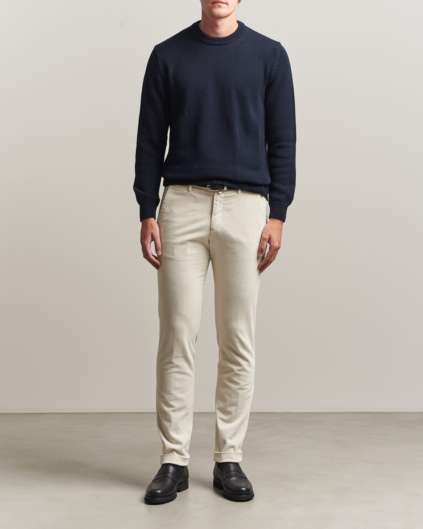 Herre | Bukser | Briglia 1949 | Slim Fit Corduroy Trousers Off White