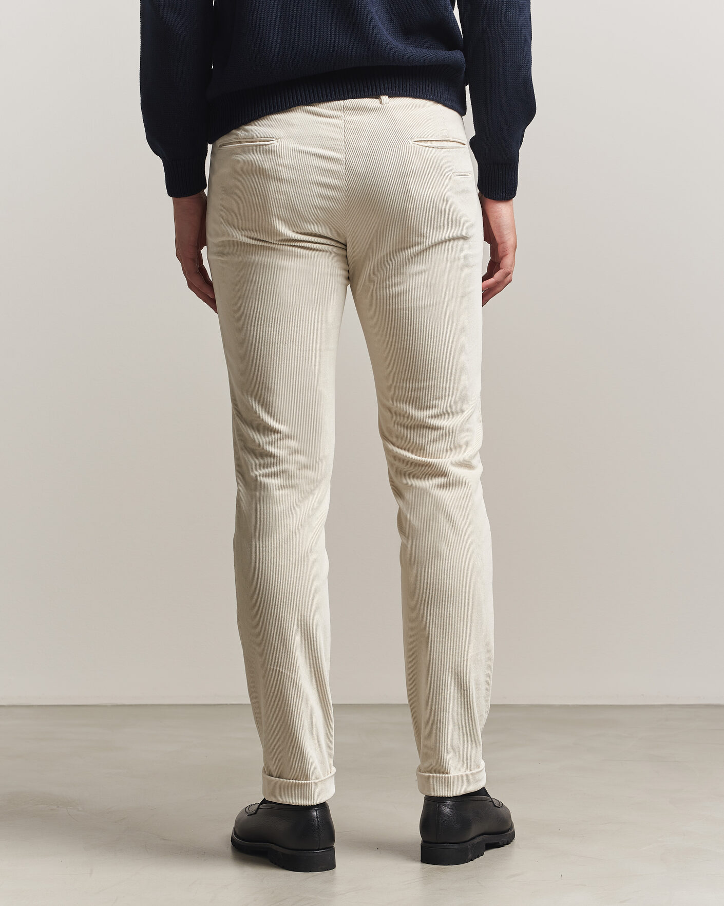 Herre | Bukser | Briglia 1949 | Slim Fit Corduroy Trousers Off White