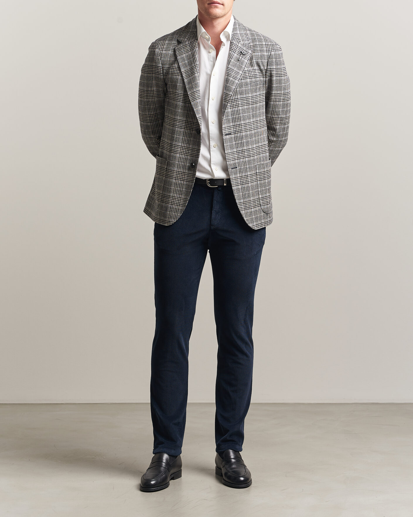Herre | Bukser | Briglia 1949 | Slim Fit Corduroy Trousers Navy