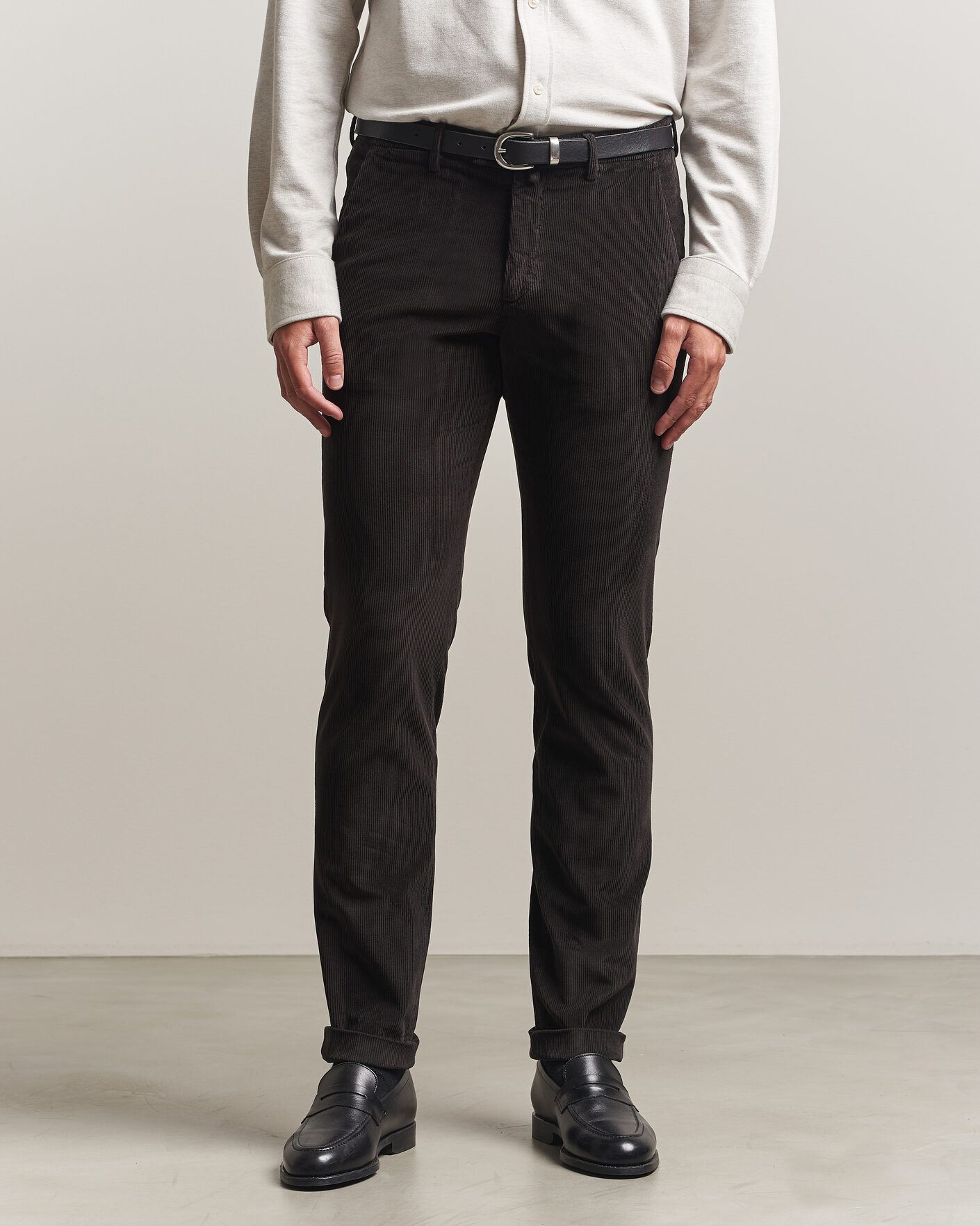 Herre | Bukser | Briglia 1949 | Slim Fit Corduroy Trousers Dark Brown