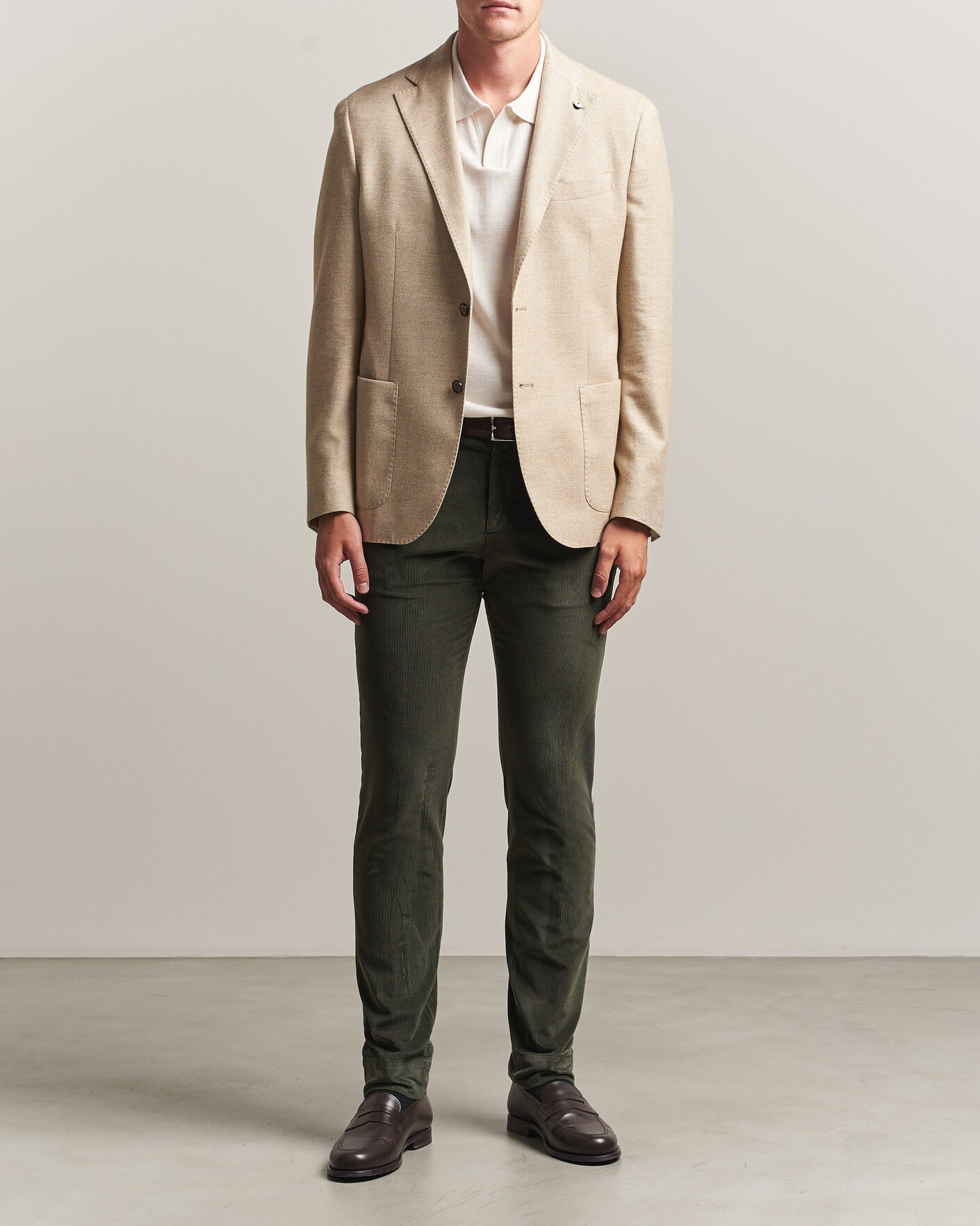 Herre | Bukser | Briglia 1949 | Slim Fit Corduroy Trousers Dark Green
