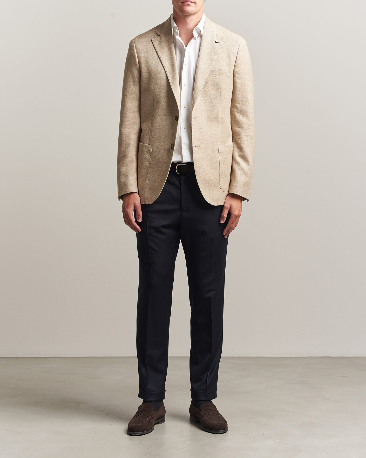 Herre | Bukser | Briglia 1949 | Isola Stretch Flannel Trousers Navy
