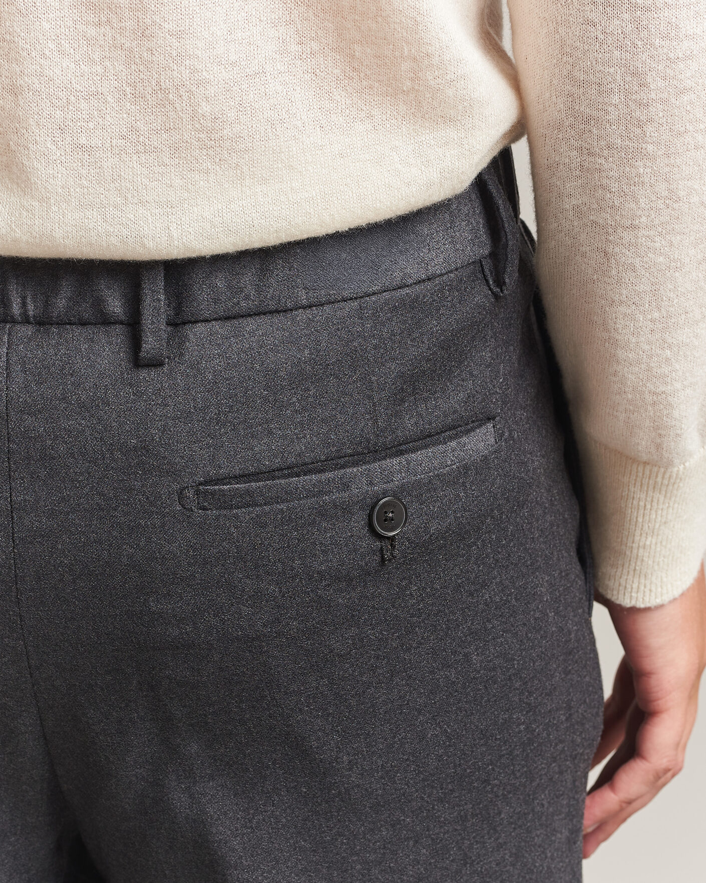 Herre | Bukser | Briglia 1949 | Isola Stretch Flannel Trousers Grey