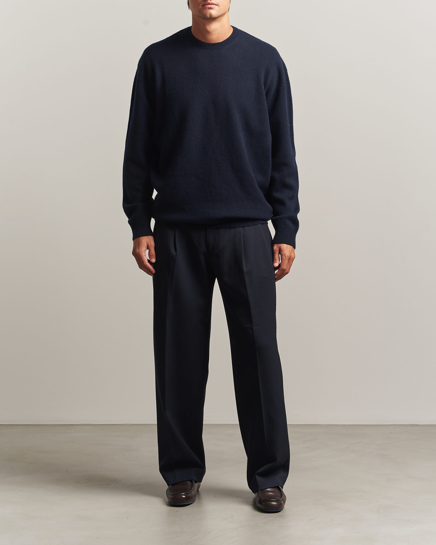 Herre | Trøjer | Jil Sander | Wool/Cashmere Seamless Sweater Navy
