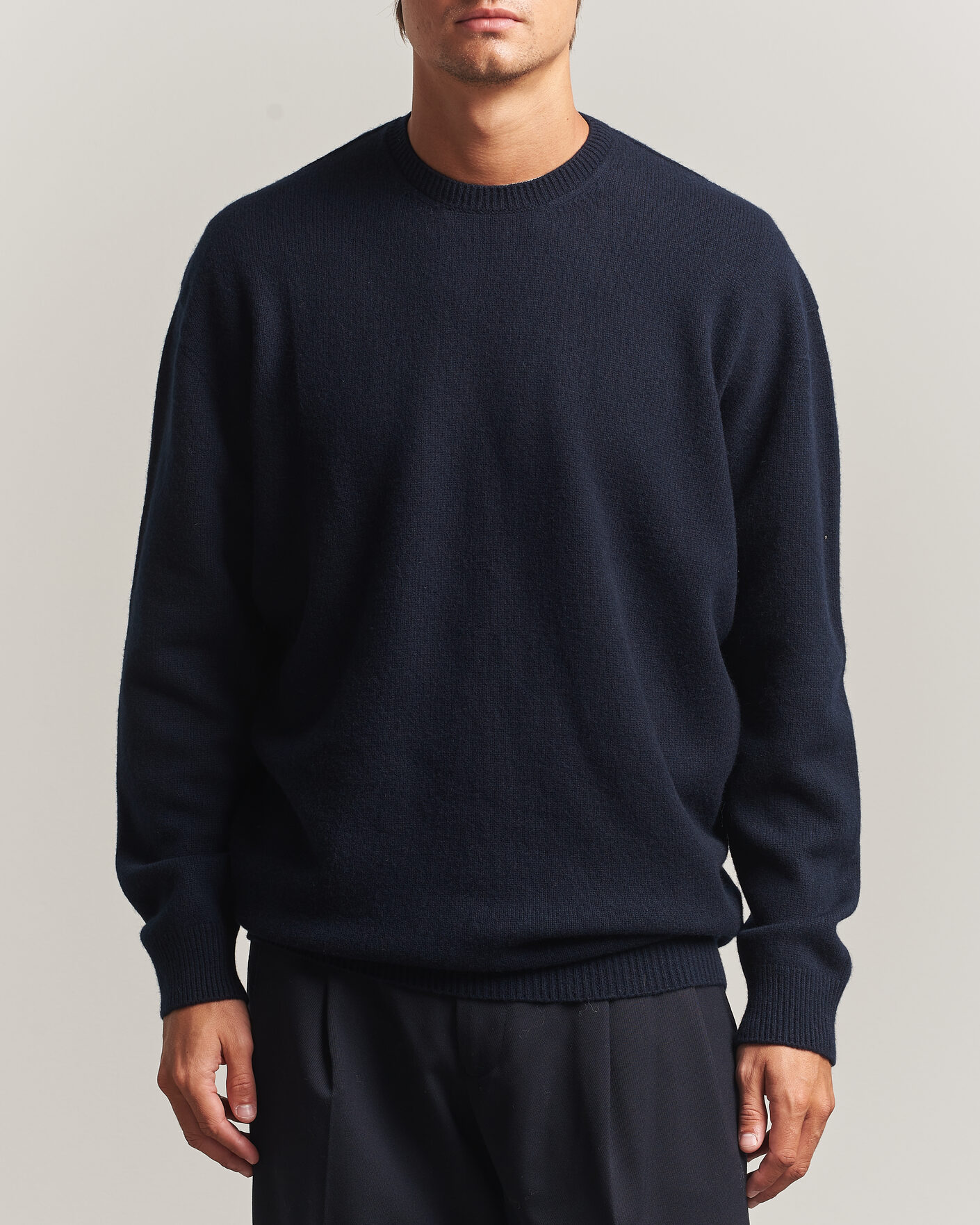 Herre | Trøjer | Jil Sander | Wool/Cashmere Seamless Sweater Navy