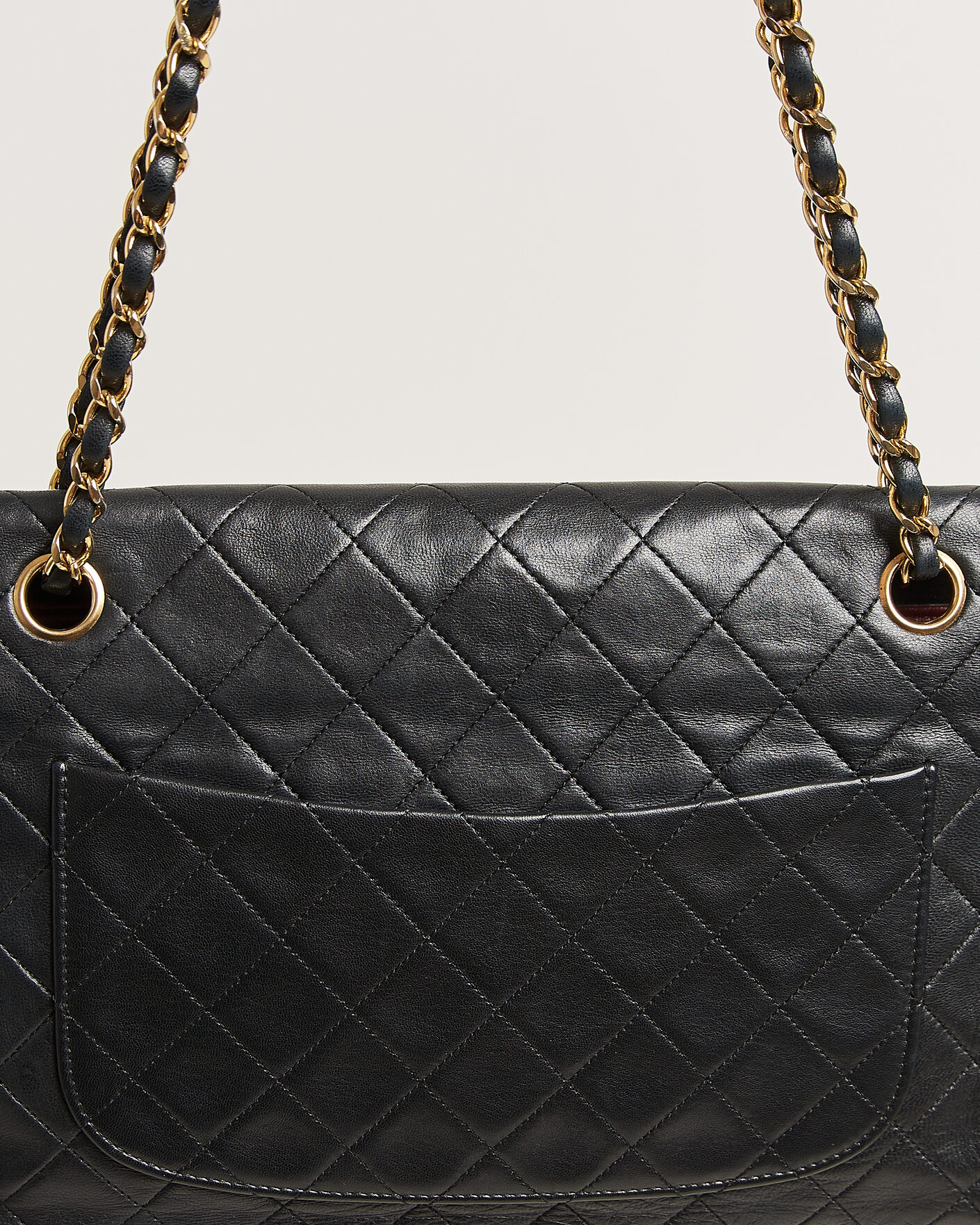 Herre | Pre-Owned & Vintage Bags | Chanel Pre-Owned | Vintage Classic Flap Bag Lambskin Black