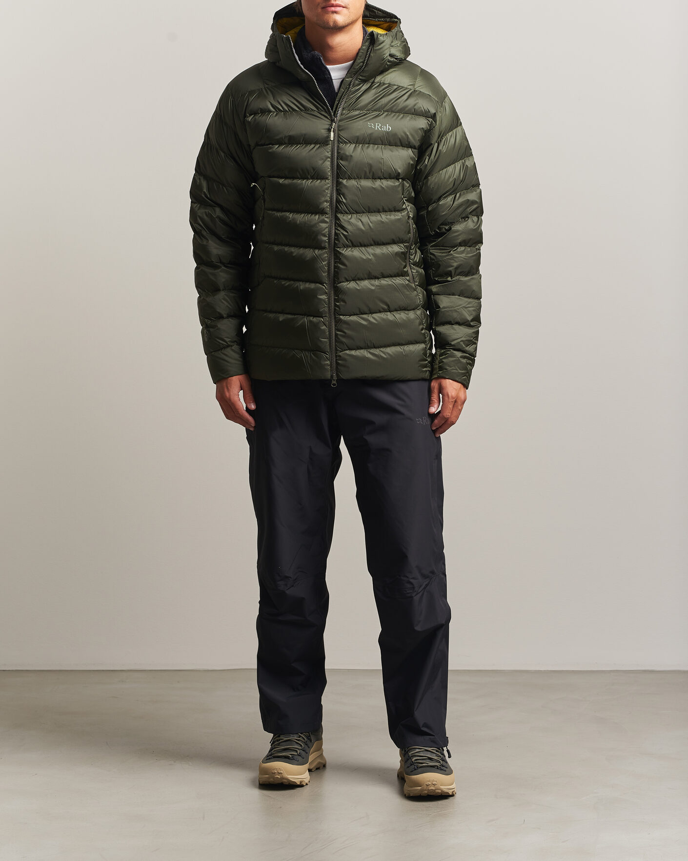 Herre | Jakker | Rab | Electron Pro Hoody Mid Down Jacket Army 