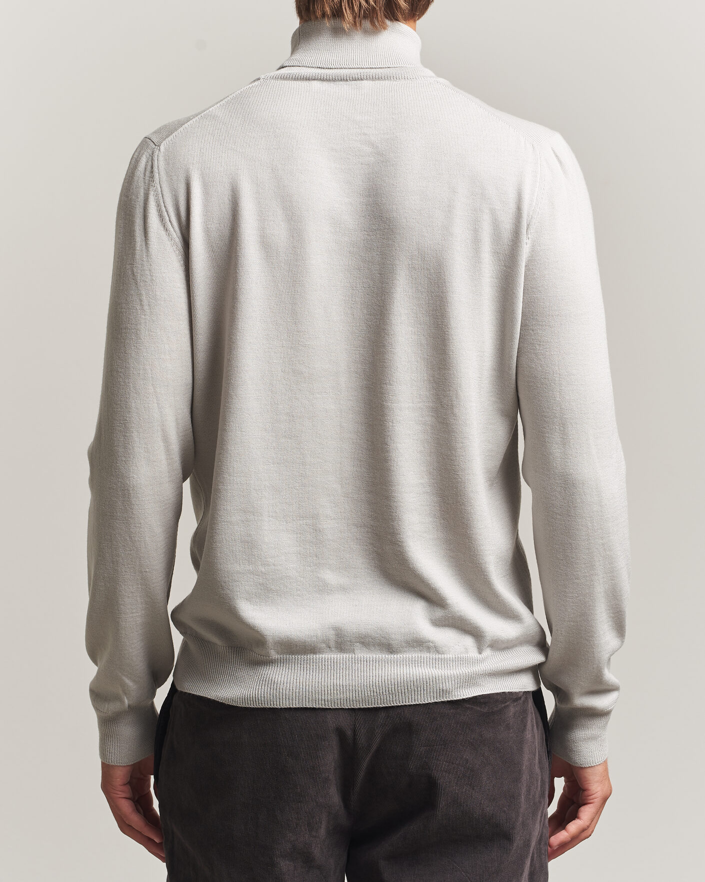 Herre | Trøjer | Gran Sasso | Merino Fashion Fit Rollneck Light Beige