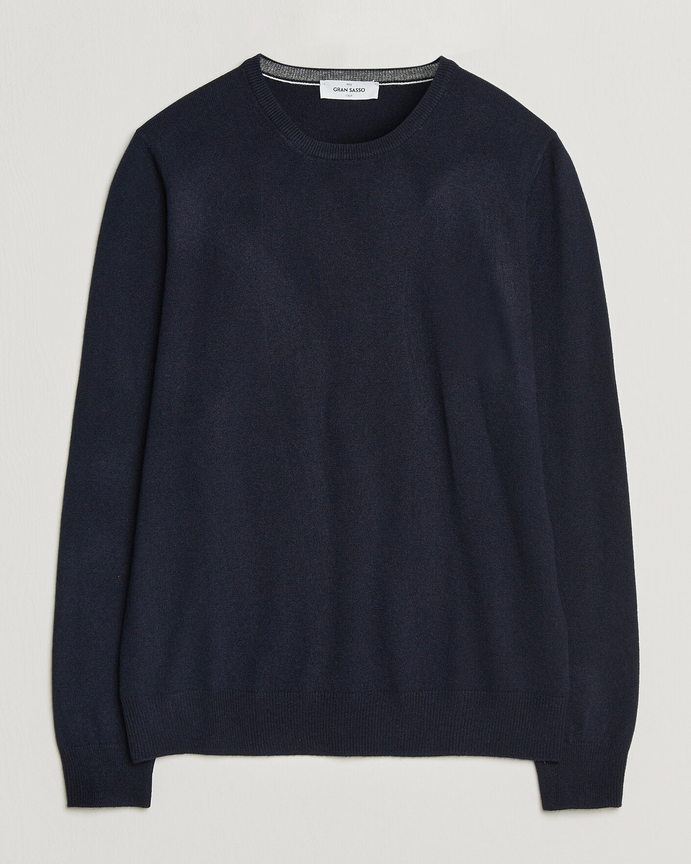 Herre | Trøjer | Gran Sasso | Wool/Cashmere Crew Neck Navy