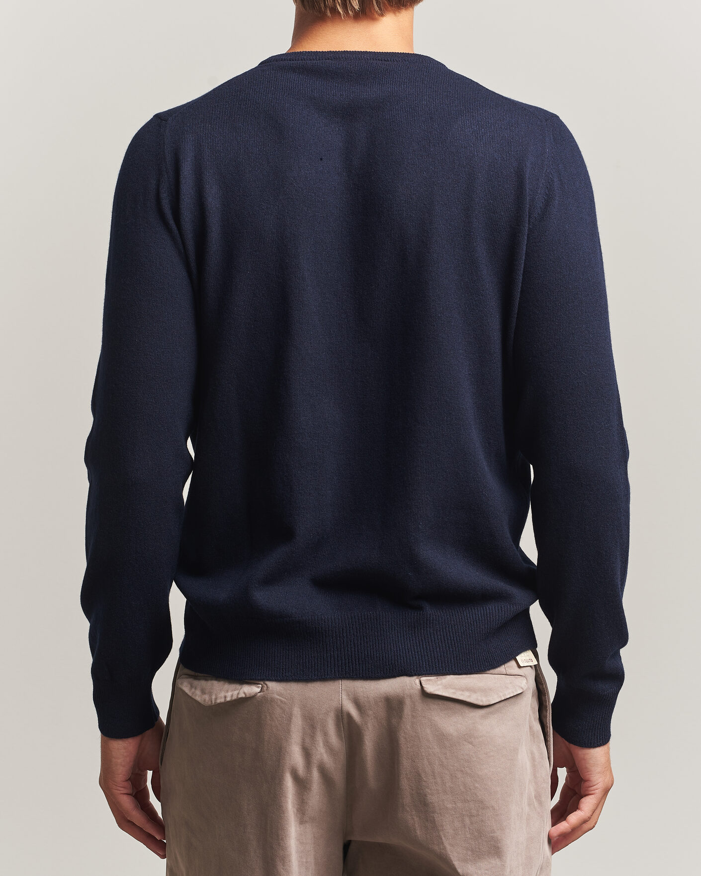 Herre | Trøjer | Gran Sasso | Wool/Cashmere Crew Neck Navy