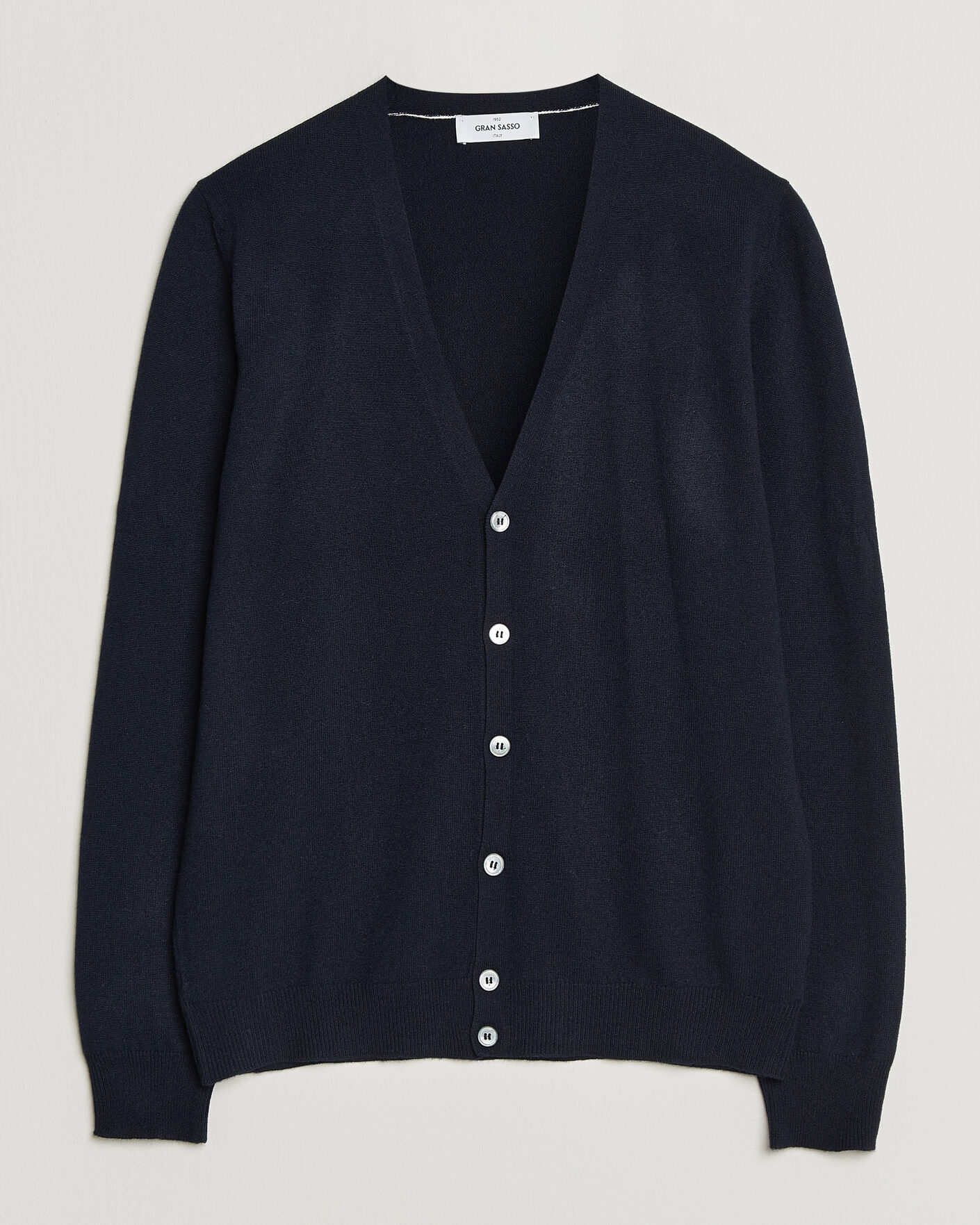 Herre | Trøjer | Gran Sasso | Wool/Cashmere Cardigan Navy