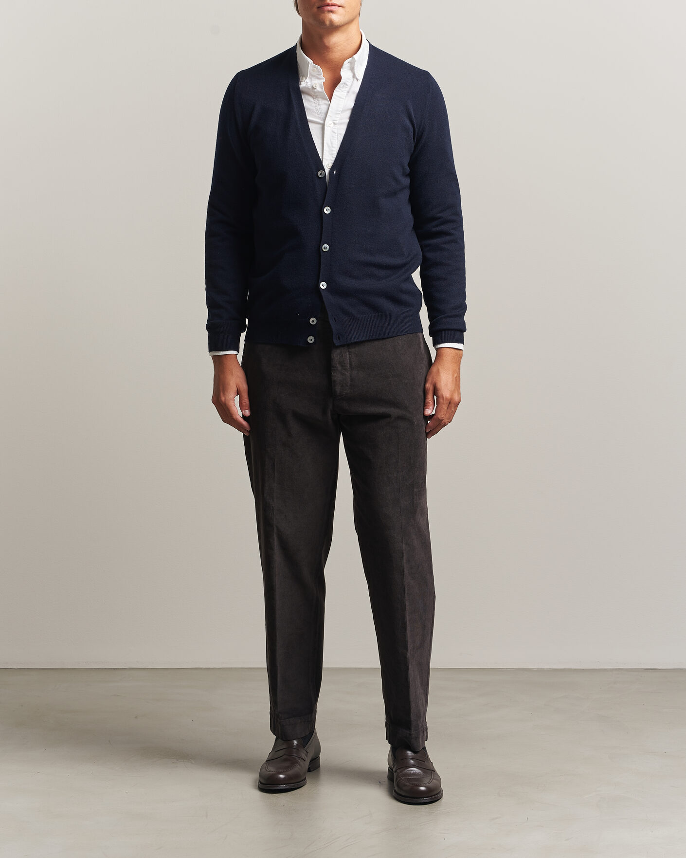 Herre | Trøjer | Gran Sasso | Wool/Cashmere Cardigan Navy