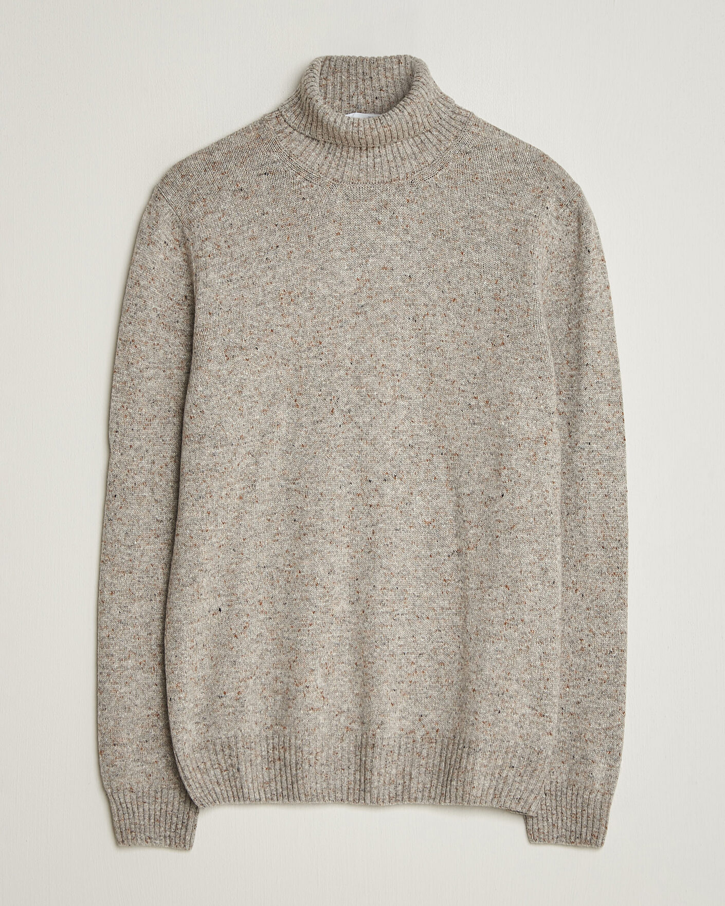 Herre | Trøjer | Gran Sasso | Wool/Cashmere Donegal Rollneck Beige