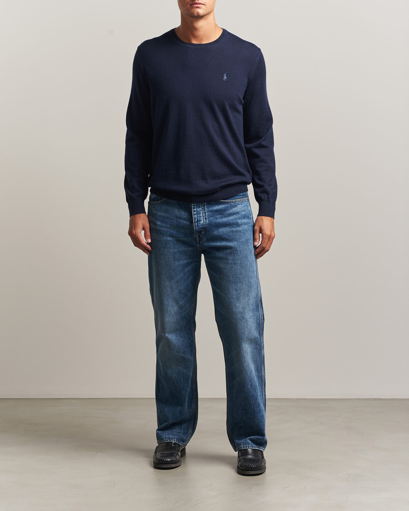 Herre | Trøjer | Polo Ralph Lauren | Long Sleeve Pullover Hunter Navy