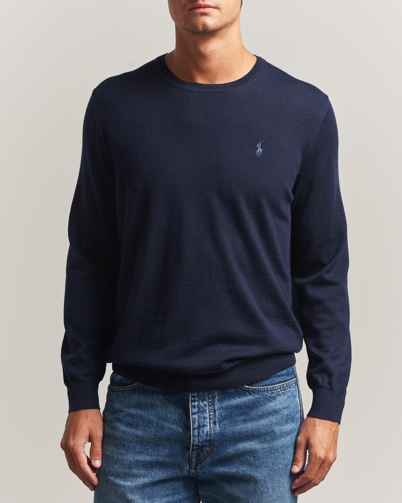 Herre | Trøjer | Polo Ralph Lauren | Long Sleeve Pullover Hunter Navy