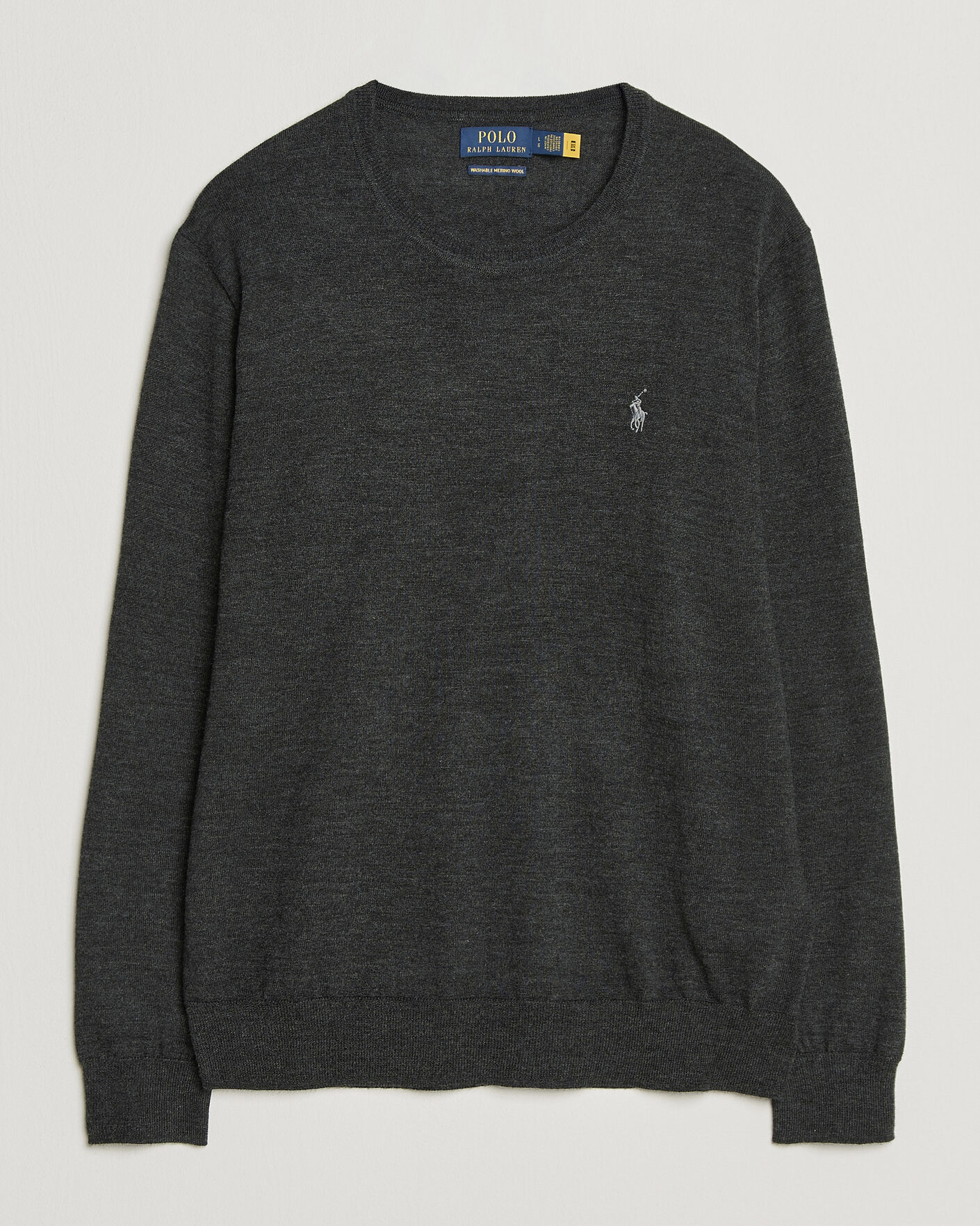 Herre | Trøjer | Polo Ralph Lauren | Long Sleeve Pullover Dark Granite