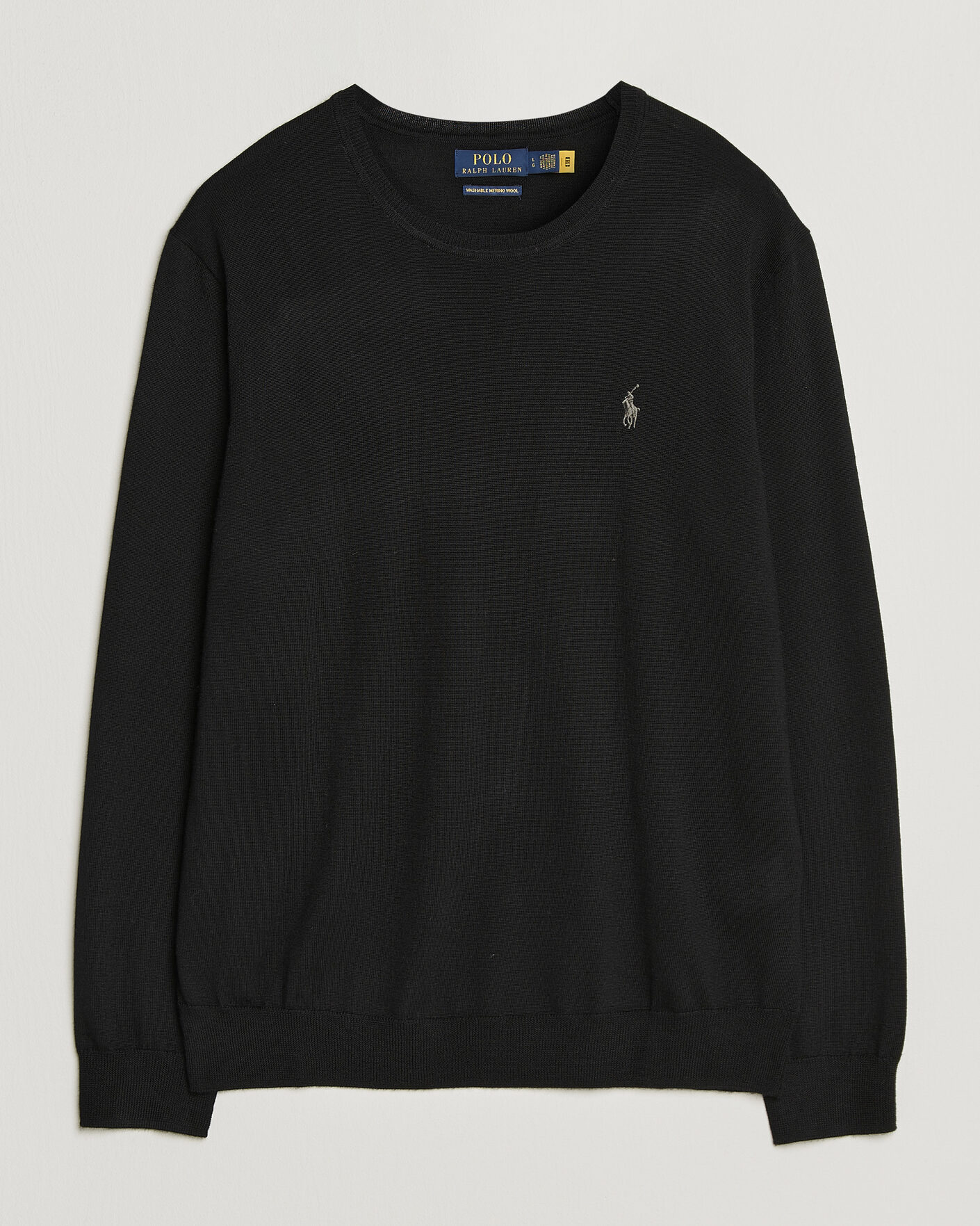 Herre | Trøjer | Polo Ralph Lauren | Long Sleeve Pullover Polo Black