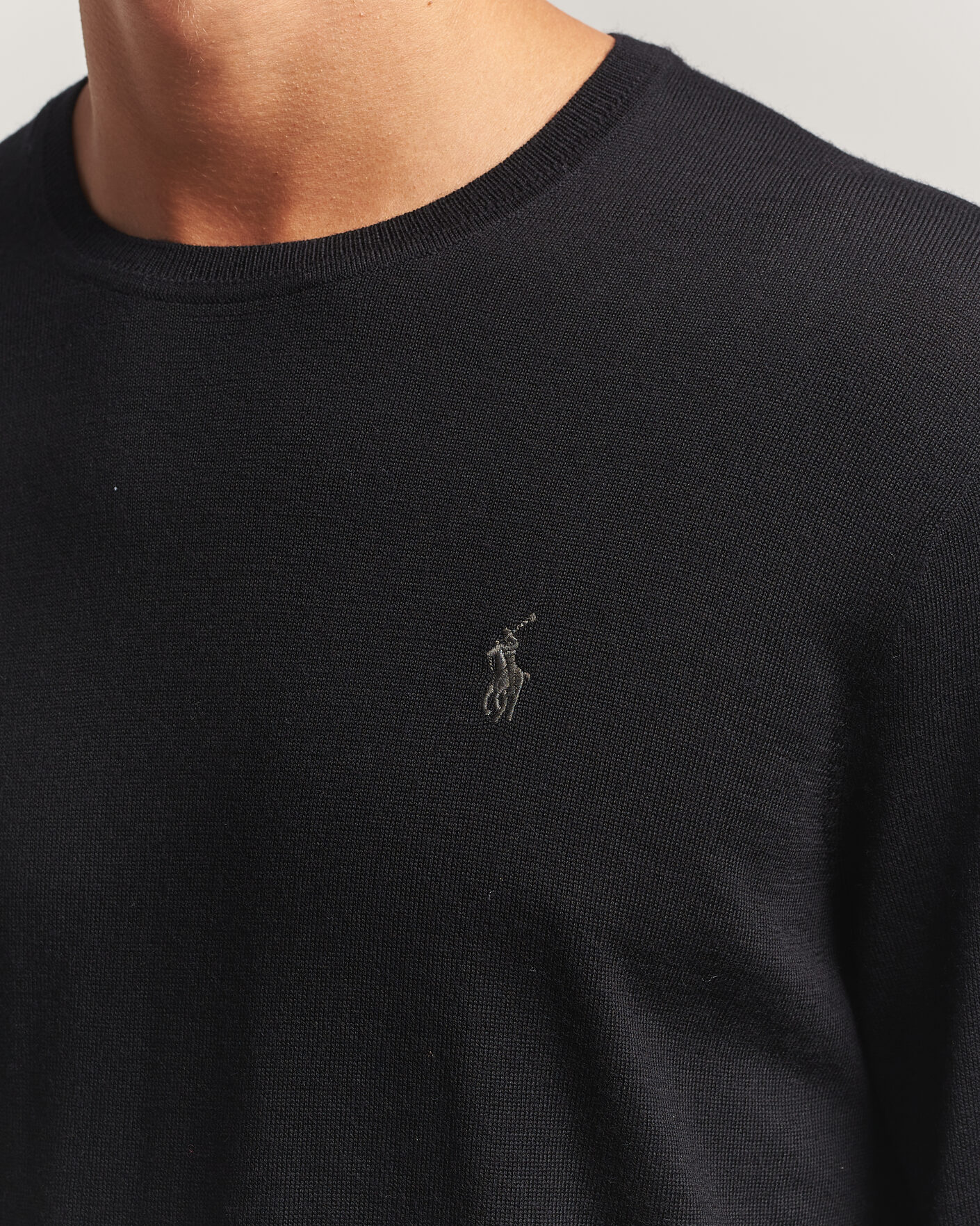 Herre | Trøjer | Polo Ralph Lauren | Long Sleeve Pullover Polo Black