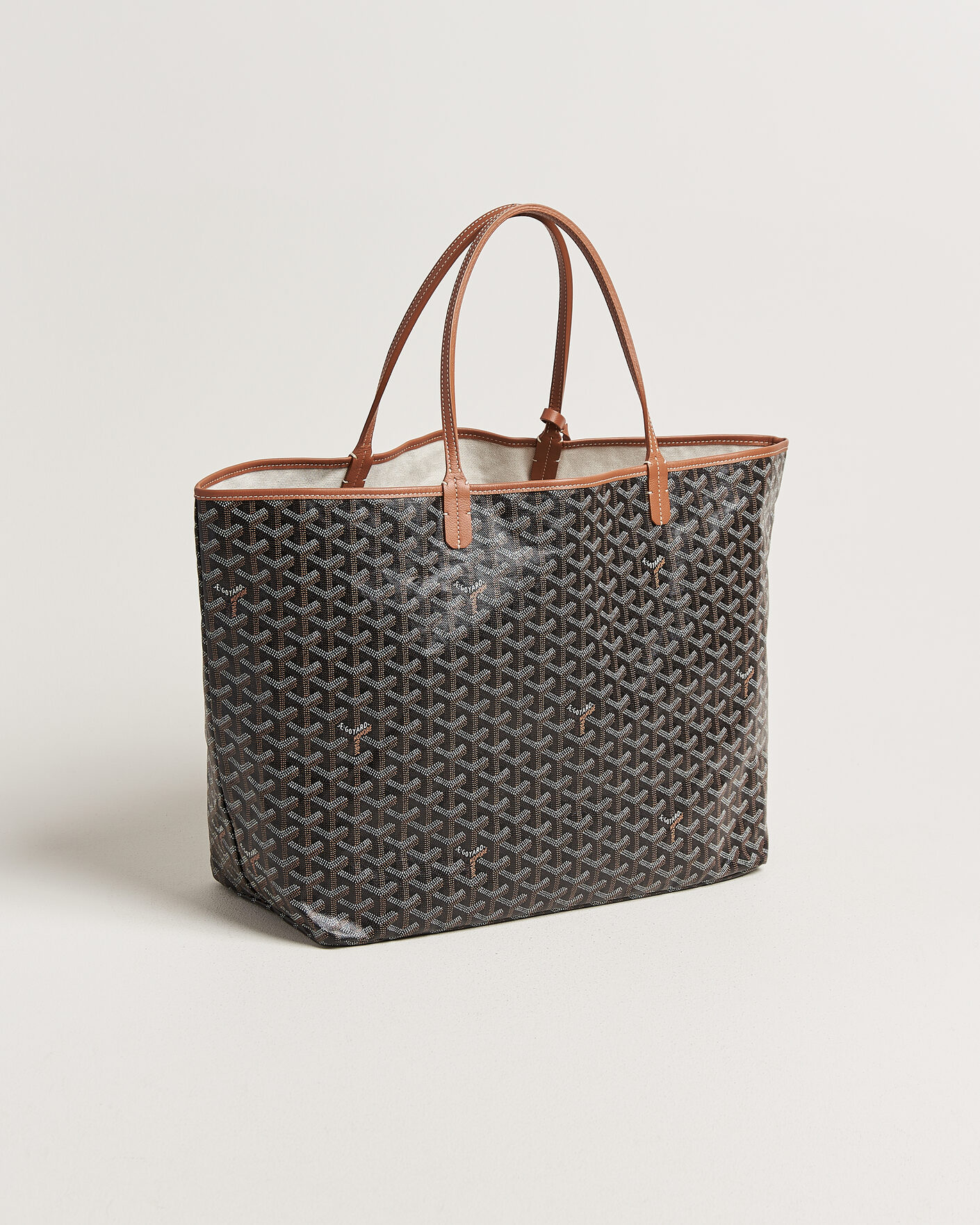 Herre | Pre-Owned & Vintage Bags | Goyard Pre-Owned | Saint Louis GM Coated Canvas Tote Bag Black