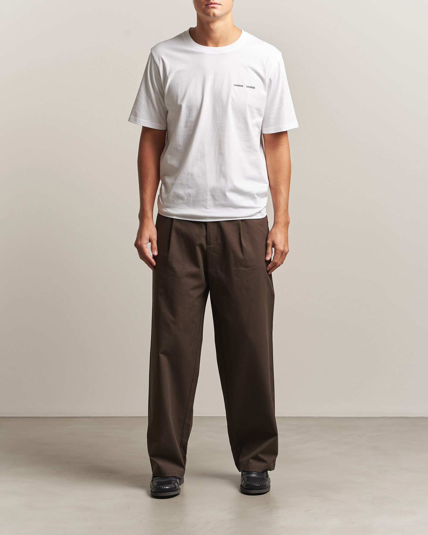 Herre | T-Shirts | Samsøe Samsøe | Thomas Cotton T-Shirt White