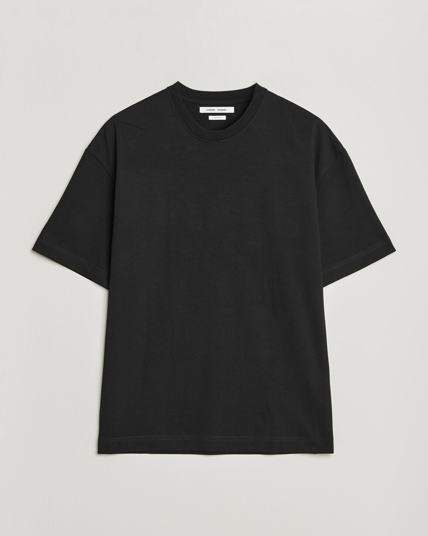 Herre | T-Shirts | Samsøe Samsøe | Jason Heavy Cotton T-Shirt Black