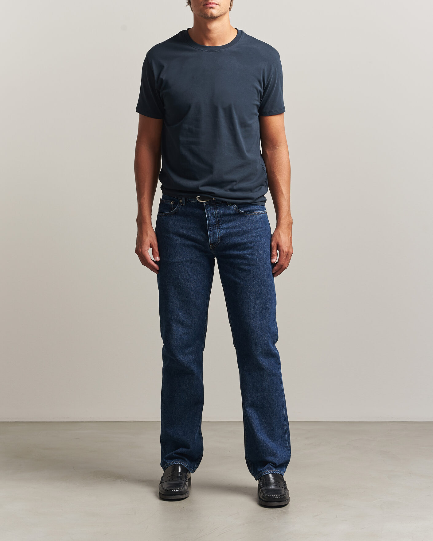 Herre | T-Shirts | Samsøe Samsøe | Kronos Cotton T-Shirt Salute Navy