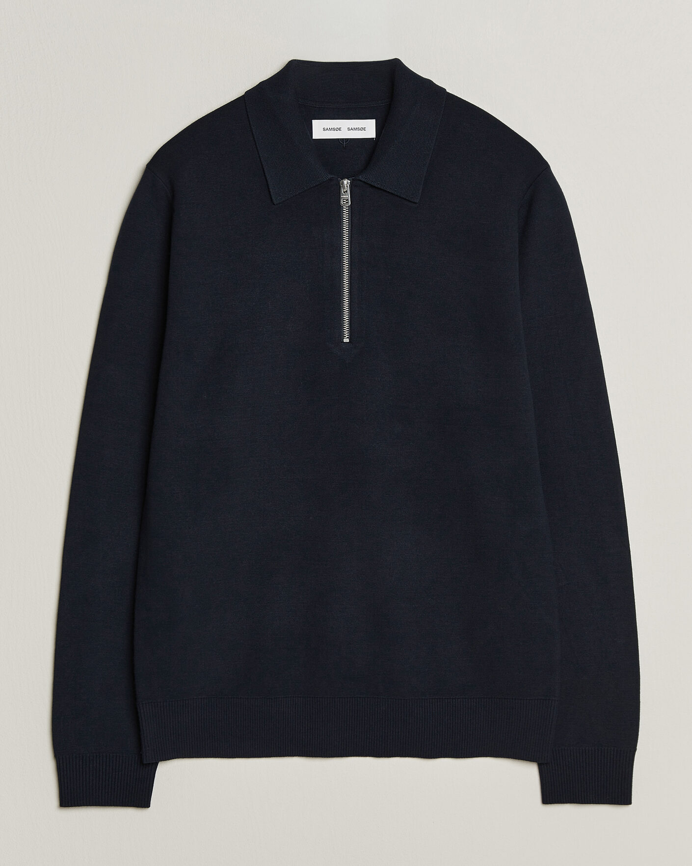 Herre | Trøjer | Samsøe Samsøe | Matt Half Zip Polo Sky Captain