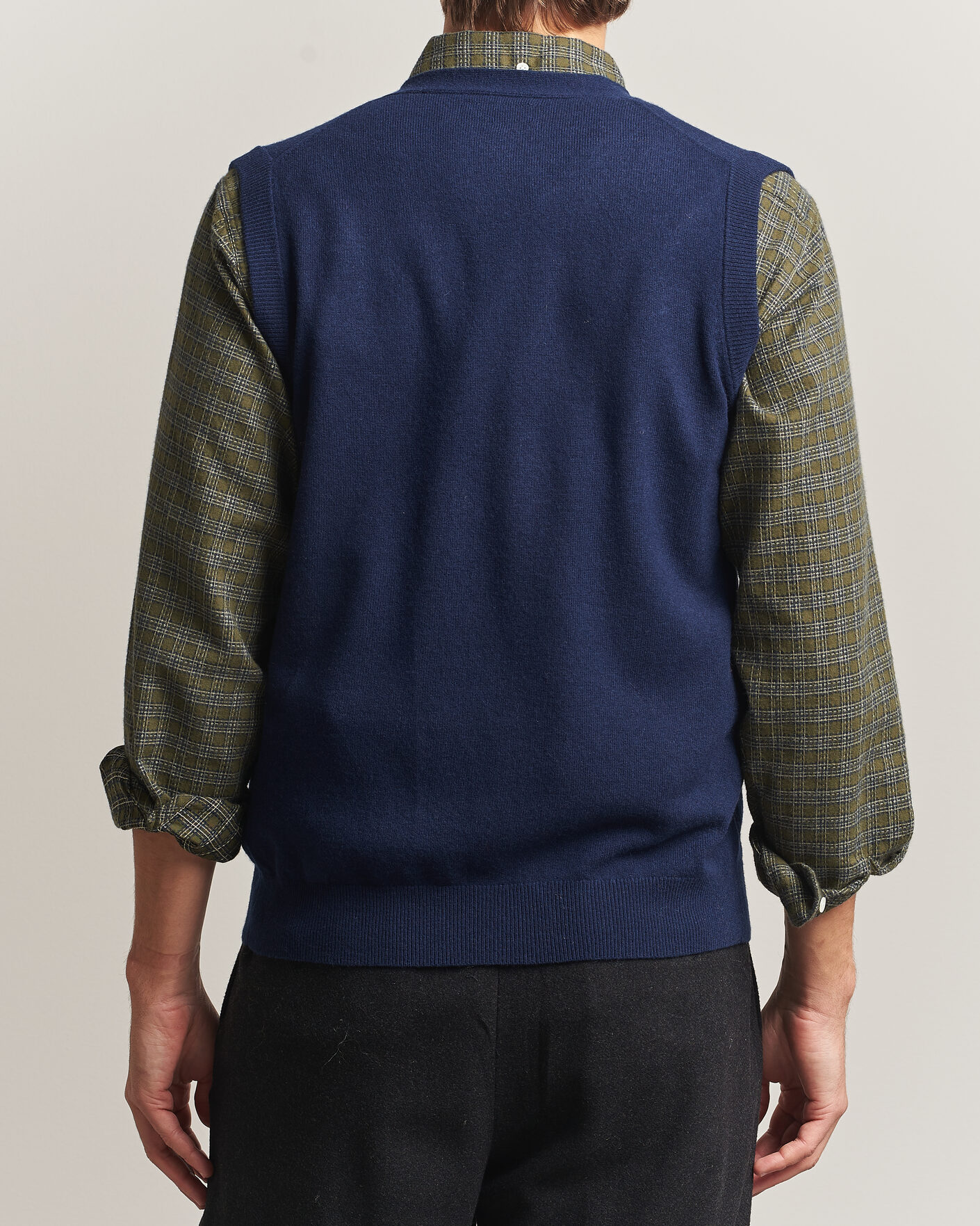 Herre | Trøjer | BEAMS PLUS | Button Knit Vest Navy
