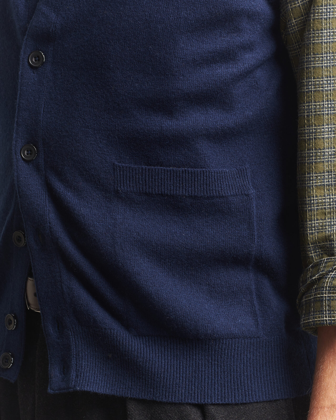 Herre | Trøjer | BEAMS PLUS | Button Knit Vest Navy